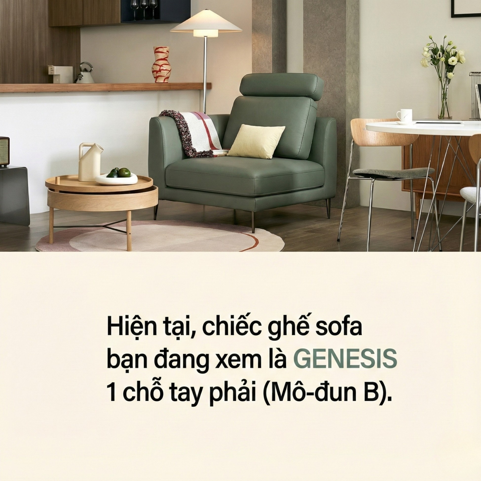 Sofa GENESIS – Sofa Da Cao Cấp Module Hiện Đại Tối Giản