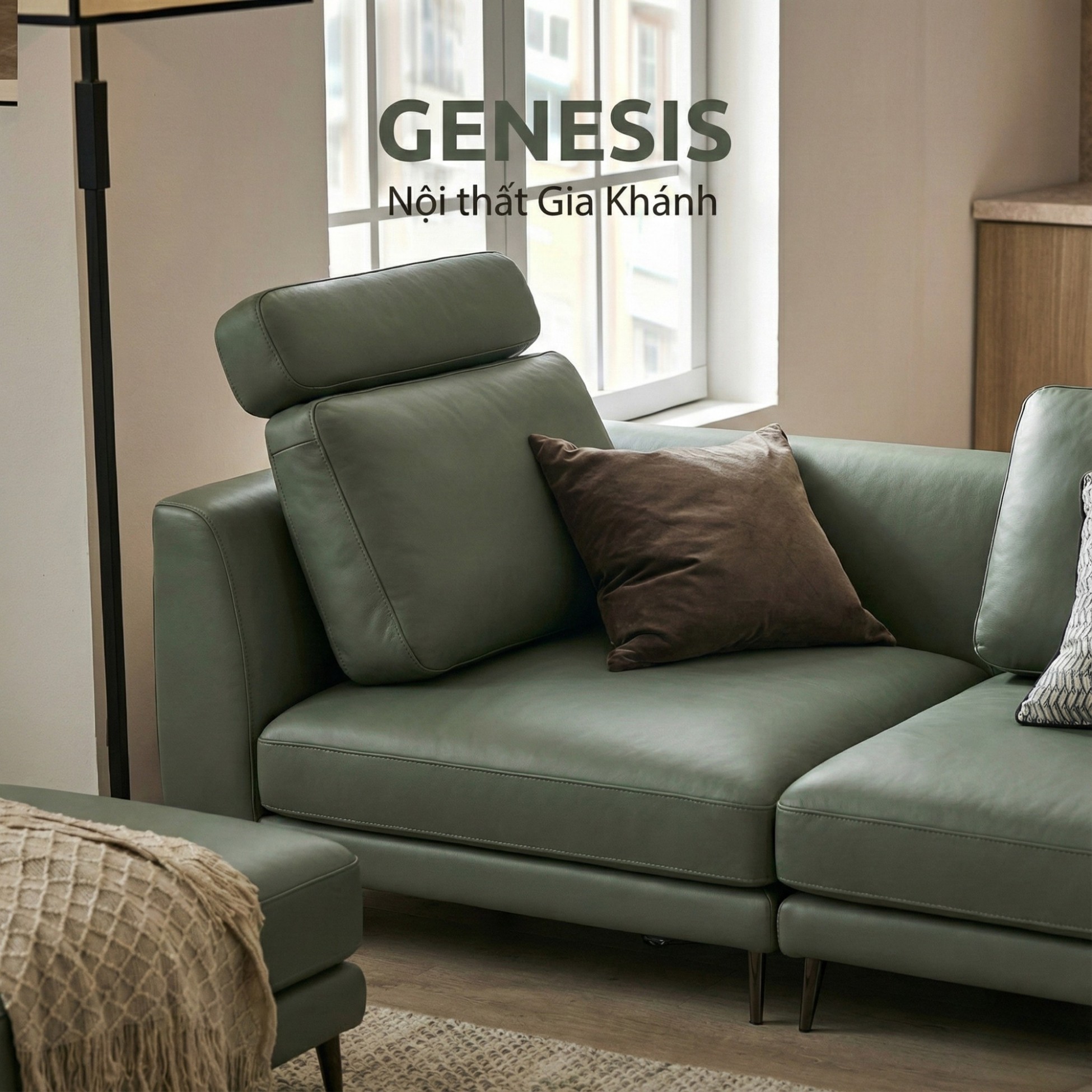 Sofa GENESIS – Sofa Da Cao Cấp Module Hiện Đại Tối Giản