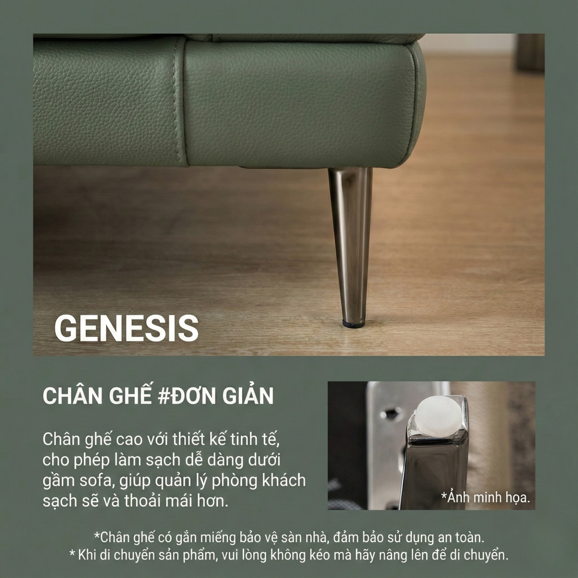 Sofa GENESIS – Sofa Da Cao Cấp Module Hiện Đại Tối Giản