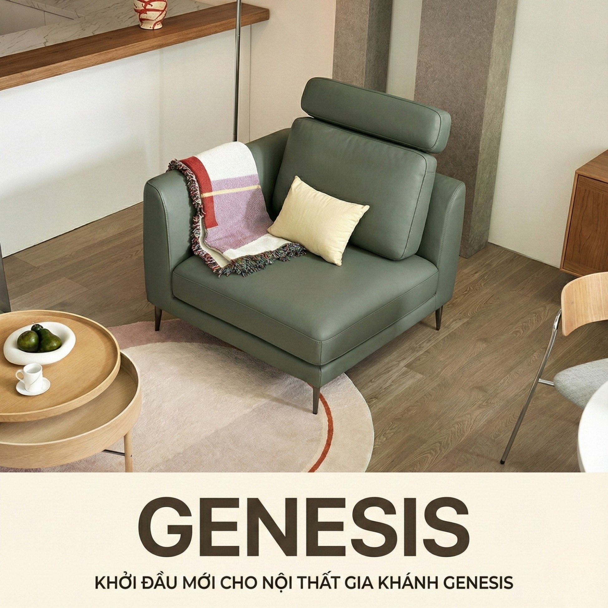 Sofa GENESIS – Sofa Da Cao Cấp Module Hiện Đại Tối Giản