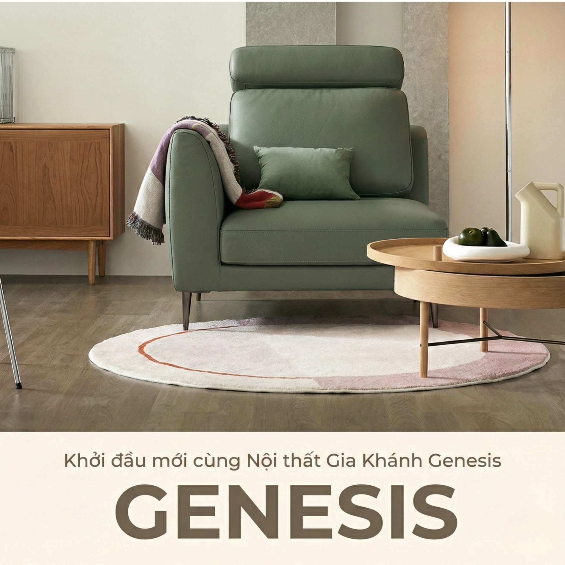 Sofa GENESIS – Sofa Da Cao Cấp Module Hiện Đại Tối Giản