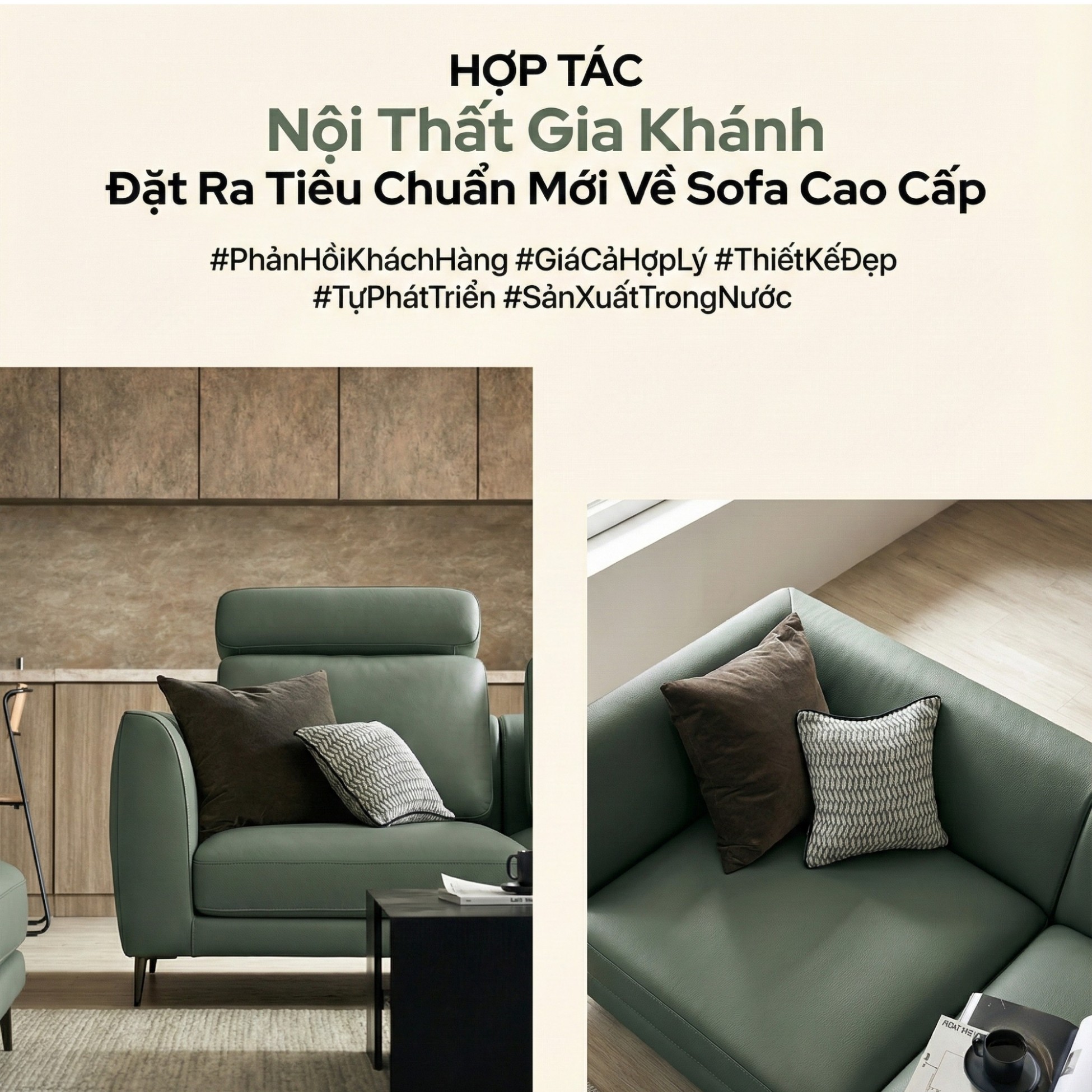 Sofa GENESIS – Sofa Da Cao Cấp Module Hiện Đại Tối Giản