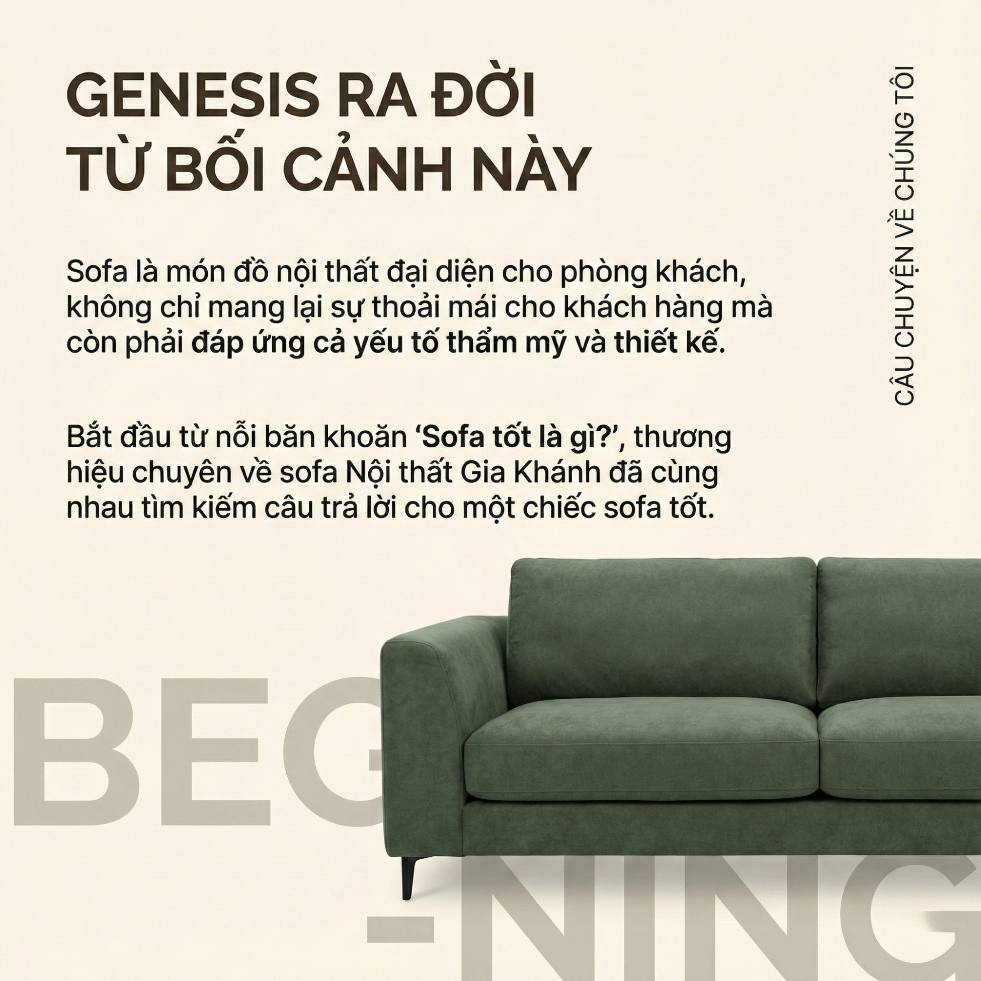 Sofa GENESIS – Sofa Da Cao Cấp Module Hiện Đại Tối Giản