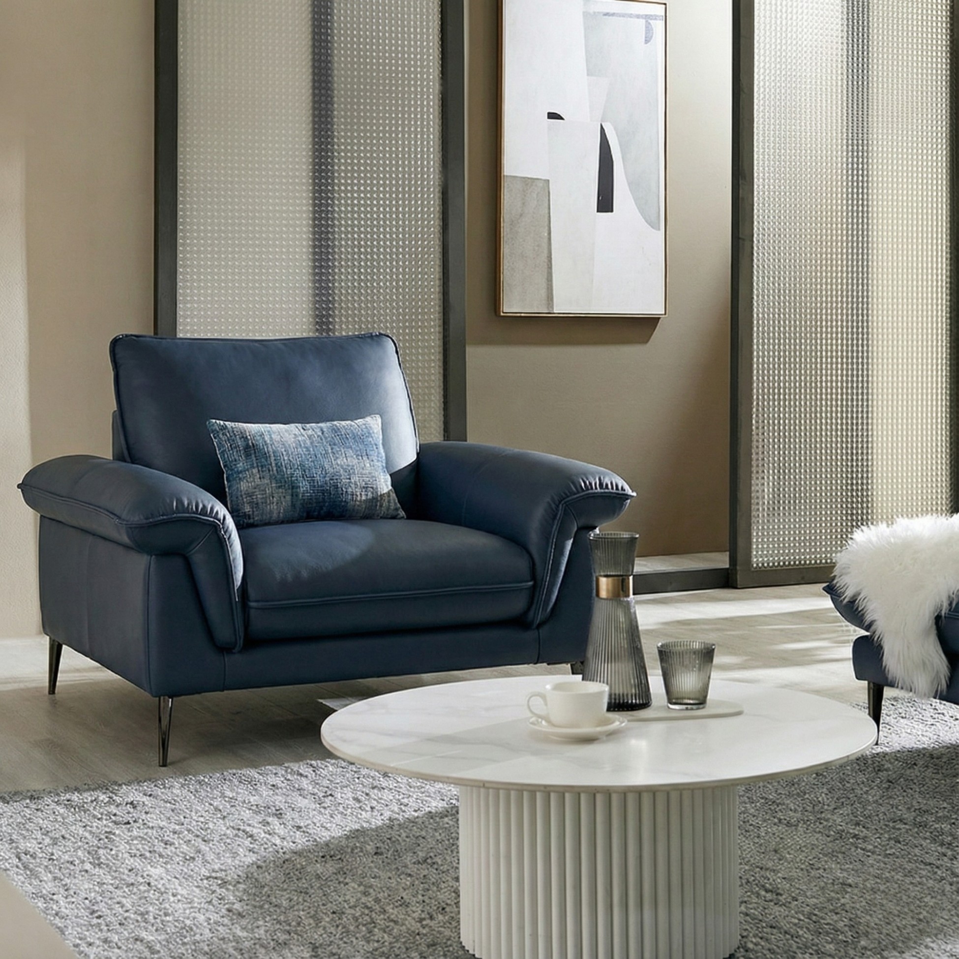 Sofa HALO – Sofa Da Cao Cấp Hiện Đại Êm Ái Cho Phòng Khách 