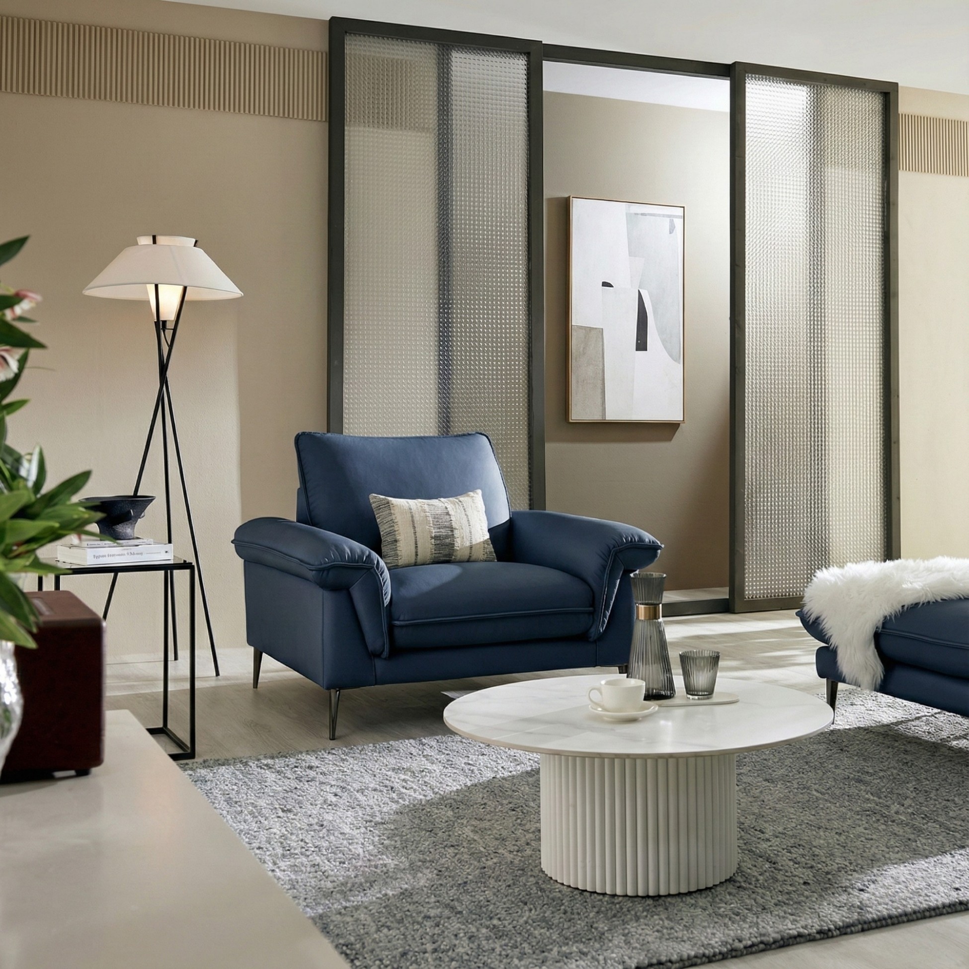 Sofa HALO – Sofa Da Cao Cấp Hiện Đại Êm Ái Cho Phòng Khách 