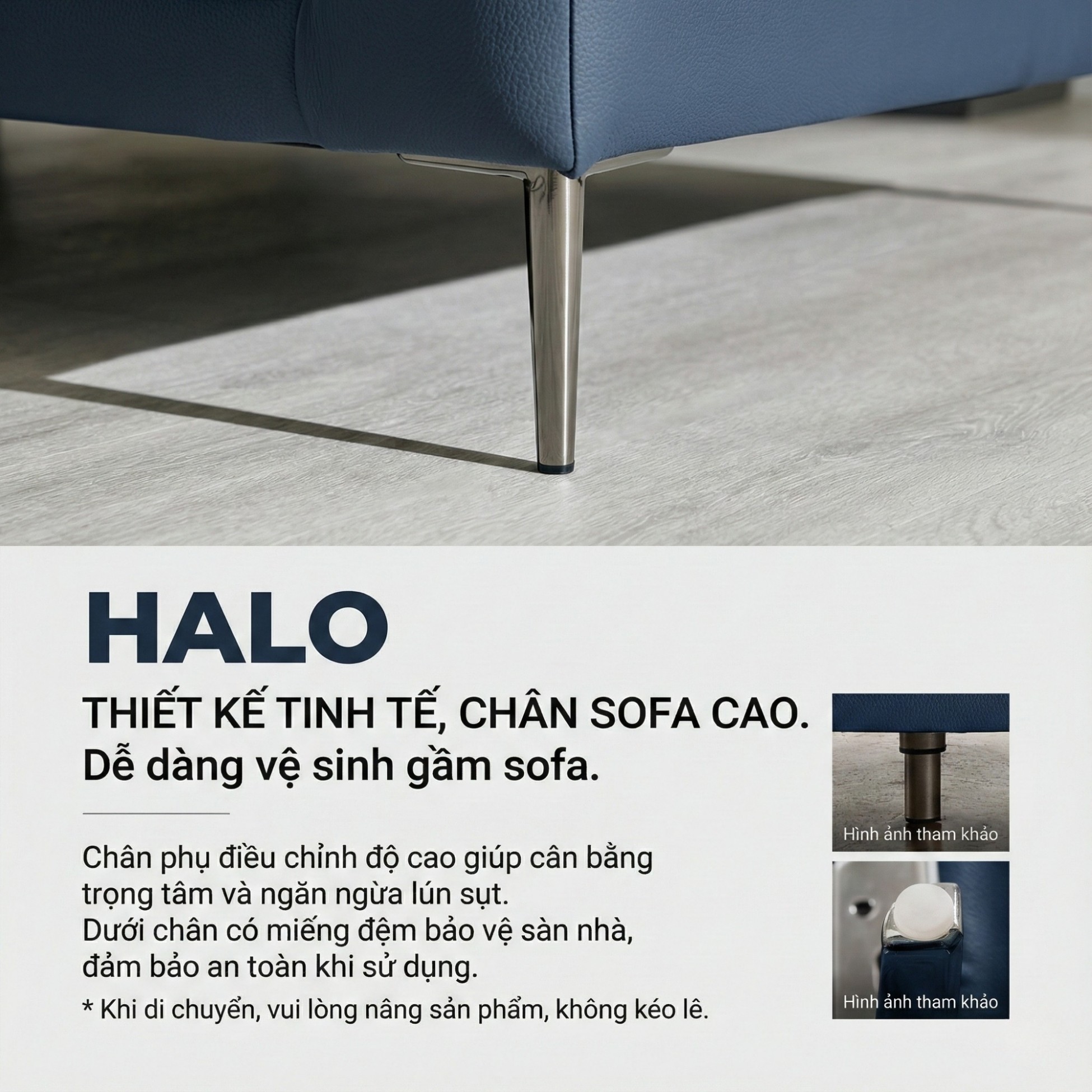 Sofa HALO – Sofa Da Cao Cấp Hiện Đại Êm Ái Cho Phòng Khách 