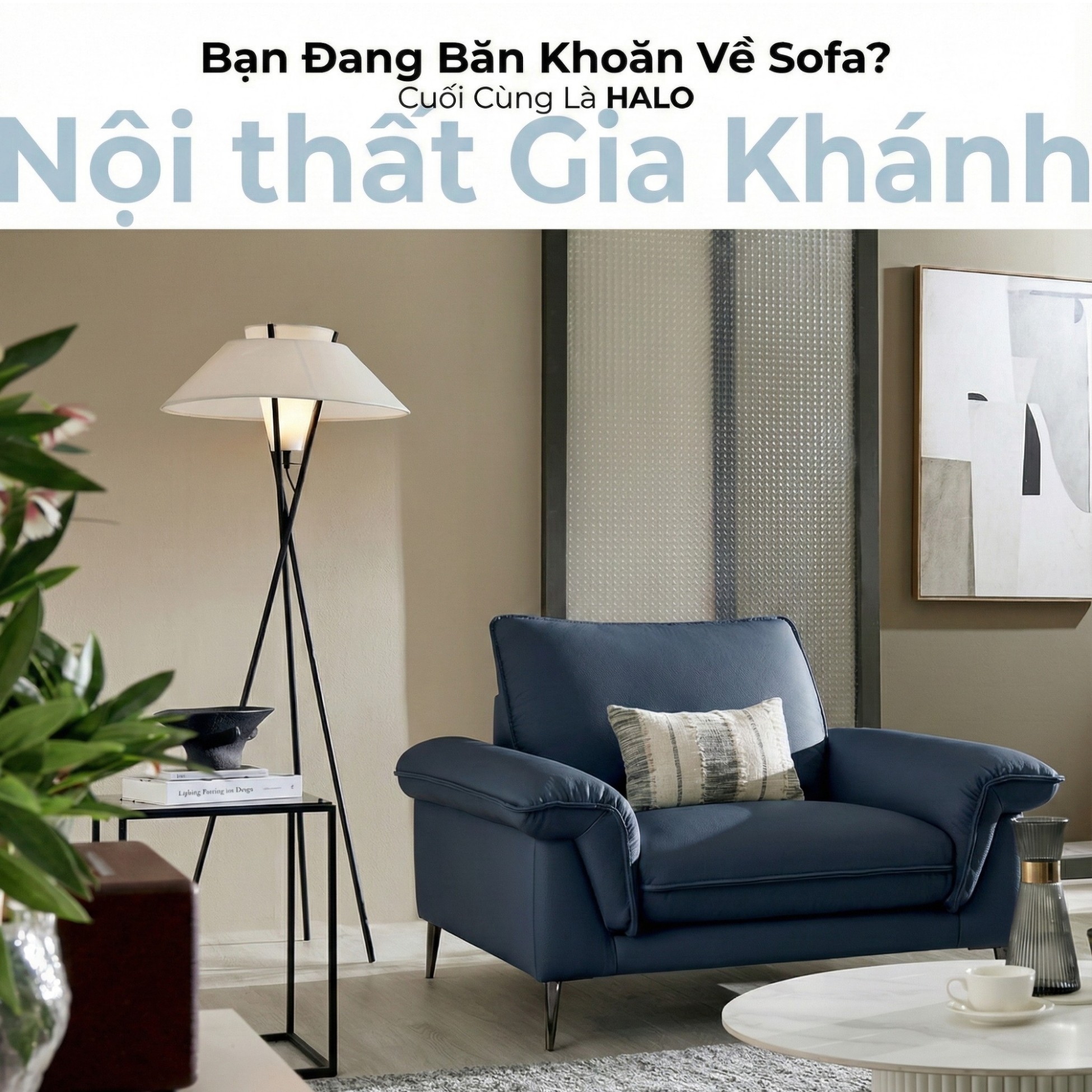 Sofa HALO – Sofa Da Cao Cấp Hiện Đại Êm Ái Cho Phòng Khách 