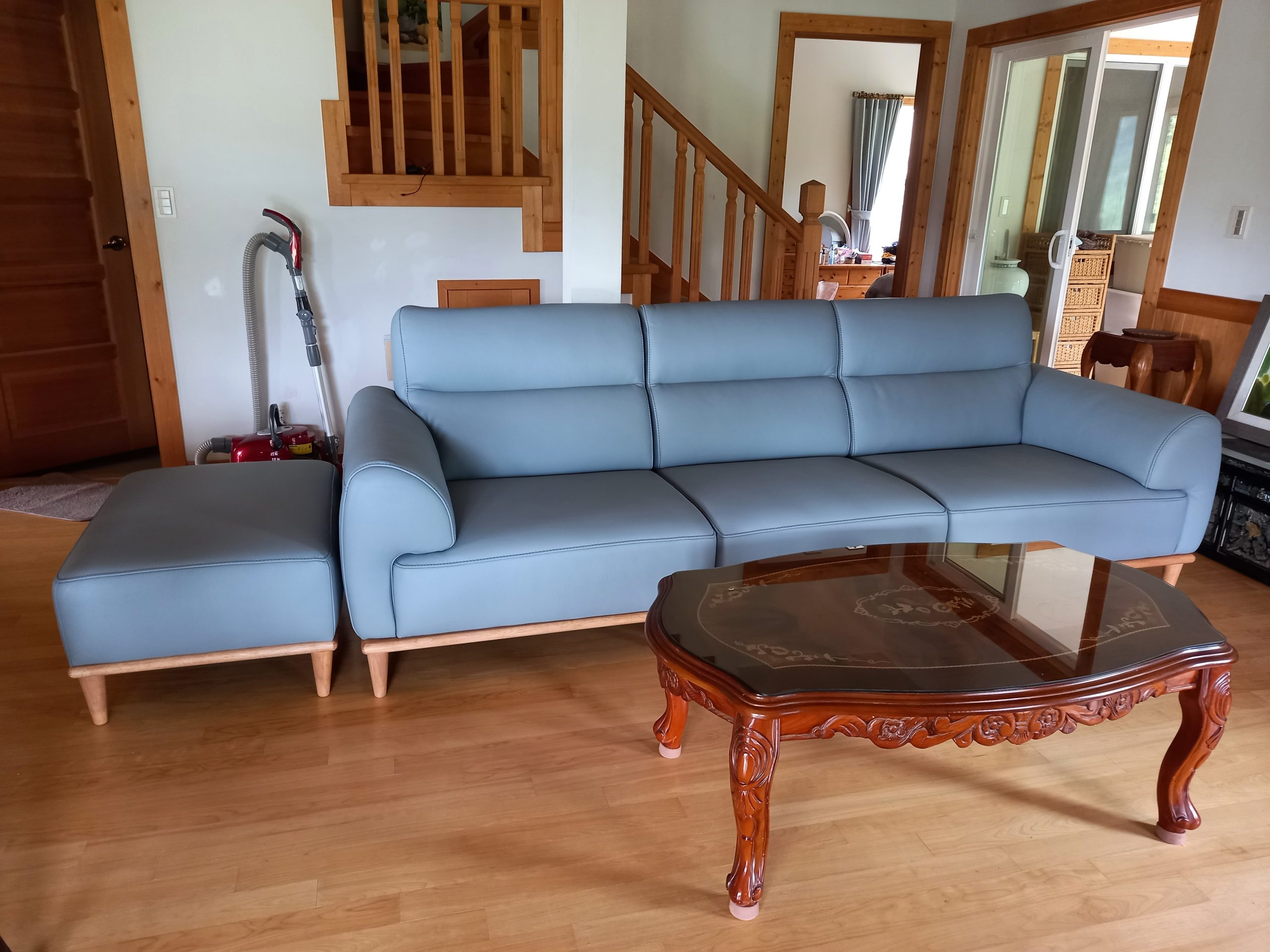 Sofa NATURA – Sofa Da Cao Cấp Khung Gỗ Tự Nhiên Mộc Mạc Ấm Áp