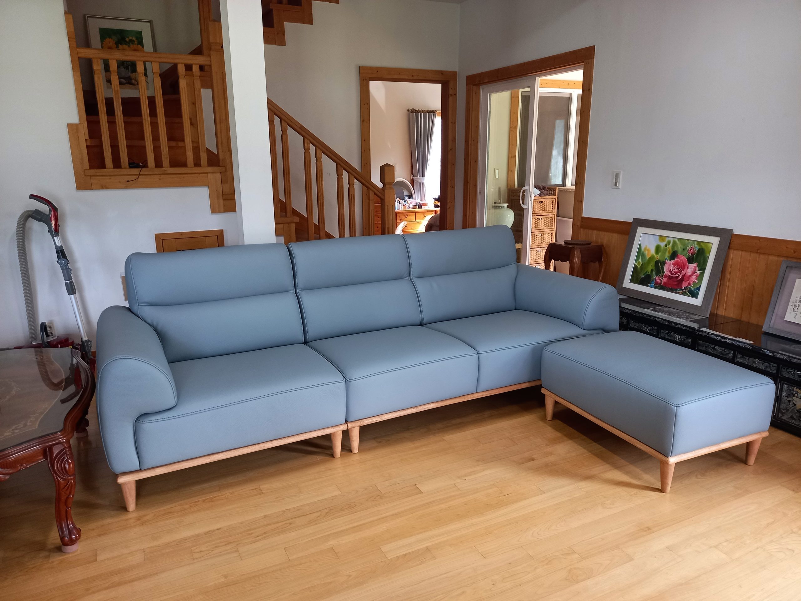 Sofa NATURA – Sofa Da Cao Cấp Khung Gỗ Tự Nhiên Mộc Mạc Ấm Áp