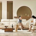 Sofa NATURA – Sofa Gỗ Mộc Mạc Bọc Da Cao Cấp Ấm Áp