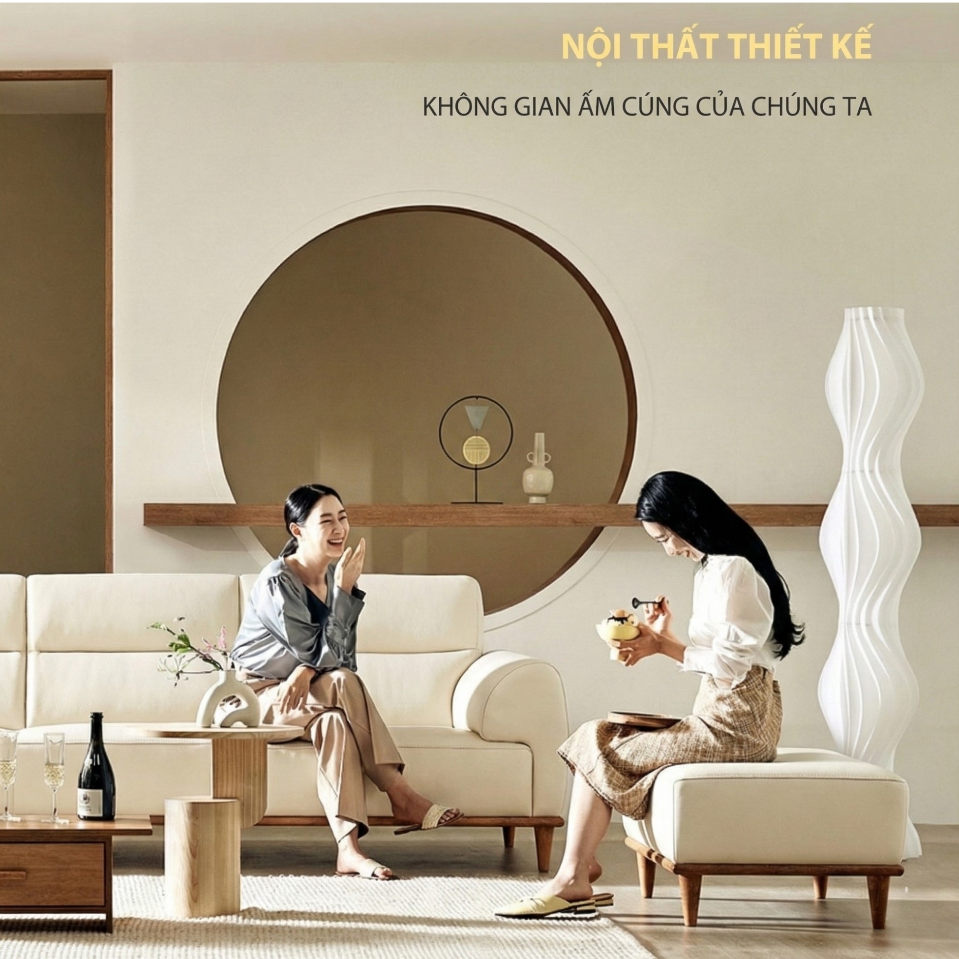 Sofa NATURA – Sofa Gỗ Mộc Mạc Bọc Da Cao Cấp Ấm Áp 