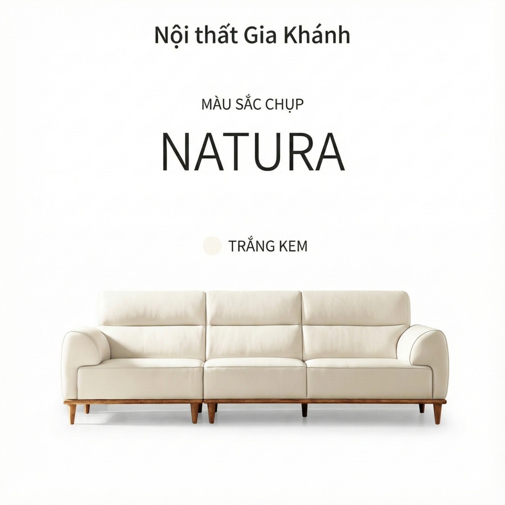 Sofa NATURA – Sofa Gỗ Mộc Mạc Bọc Da Cao Cấp Ấm Áp 