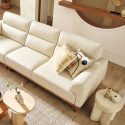 Sofa NATURA – Sofa Gỗ Mộc Mạc Bọc Da Cao Cấp Ấm Áp