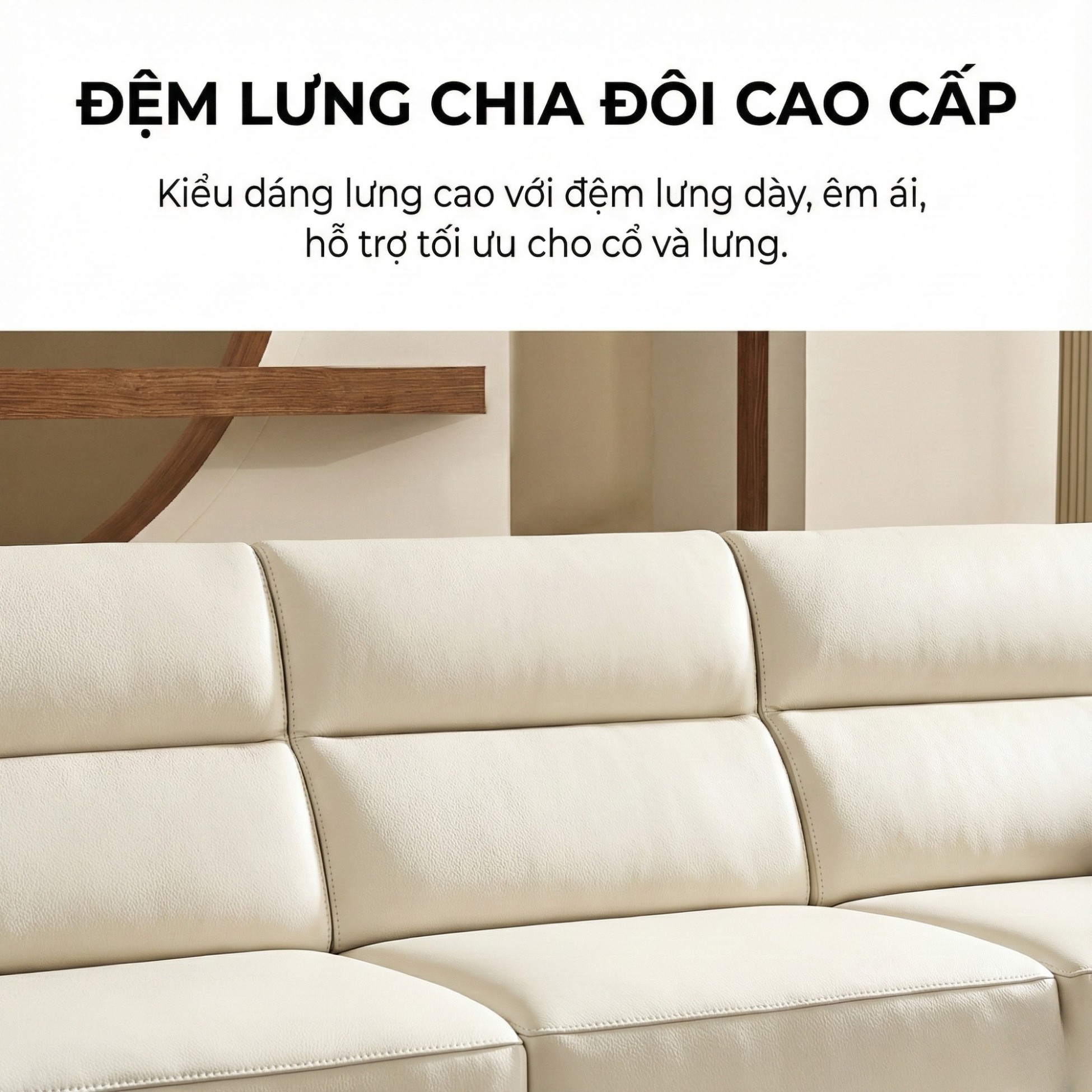 Sofa NATURA – Sofa Gỗ Mộc Mạc Bọc Da Cao Cấp Ấm Áp 