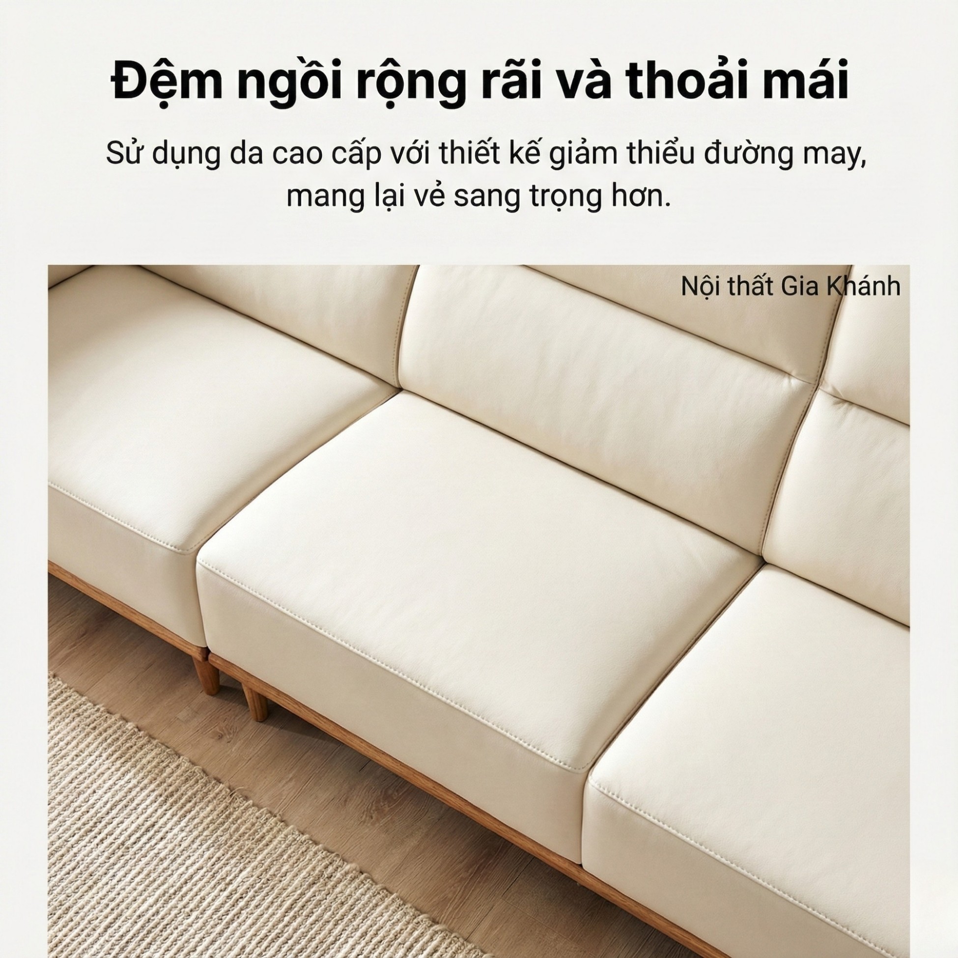 Sofa NATURA – Sofa Gỗ Mộc Mạc Bọc Da Cao Cấp Ấm Áp 