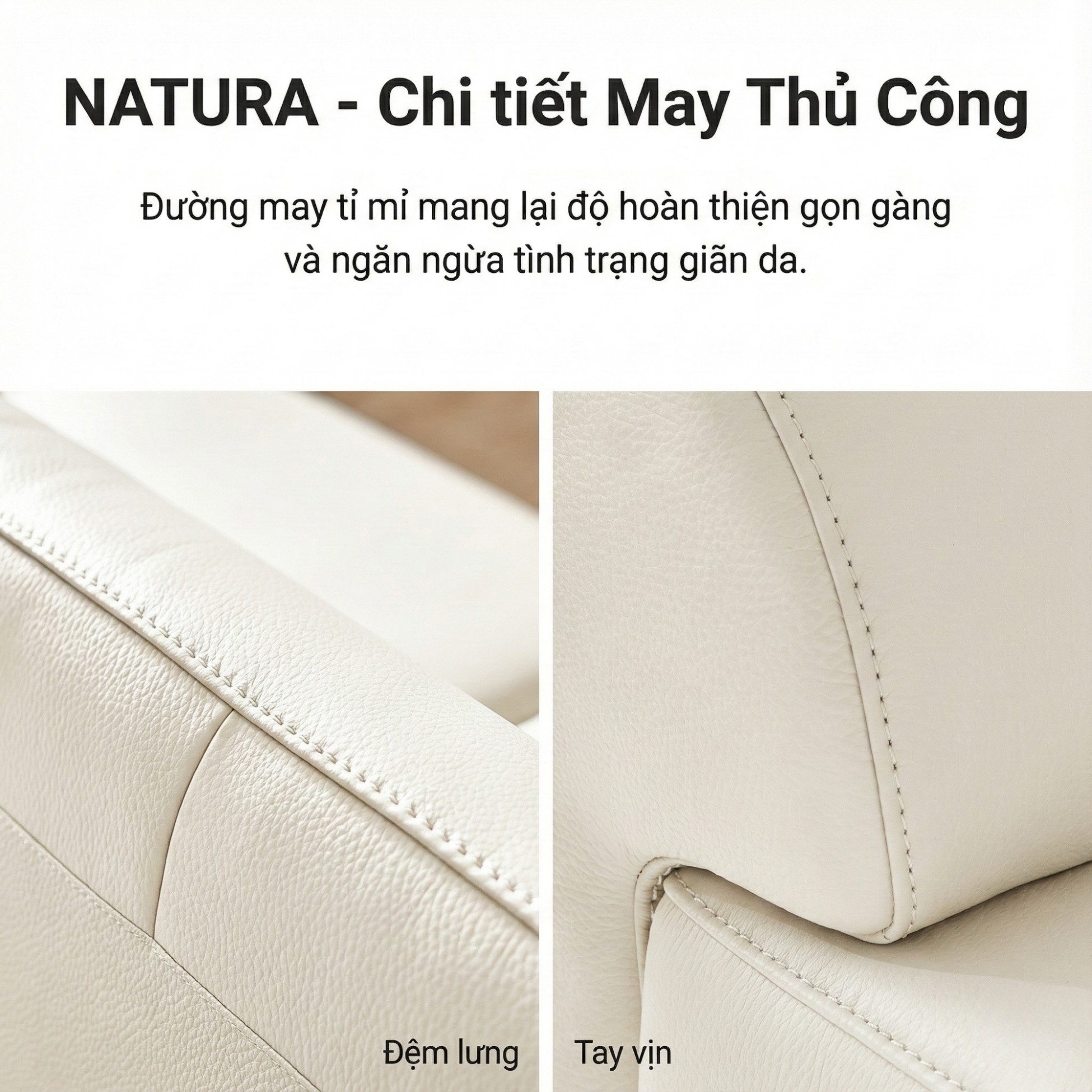 Sofa NATURA – Sofa Gỗ Mộc Mạc Bọc Da Cao Cấp Ấm Áp 