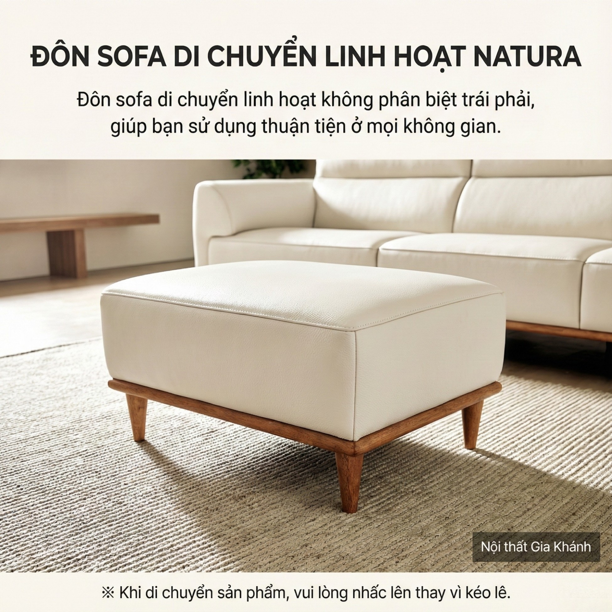 Sofa NATURA – Sofa Gỗ Mộc Mạc Bọc Da Cao Cấp Ấm Áp 