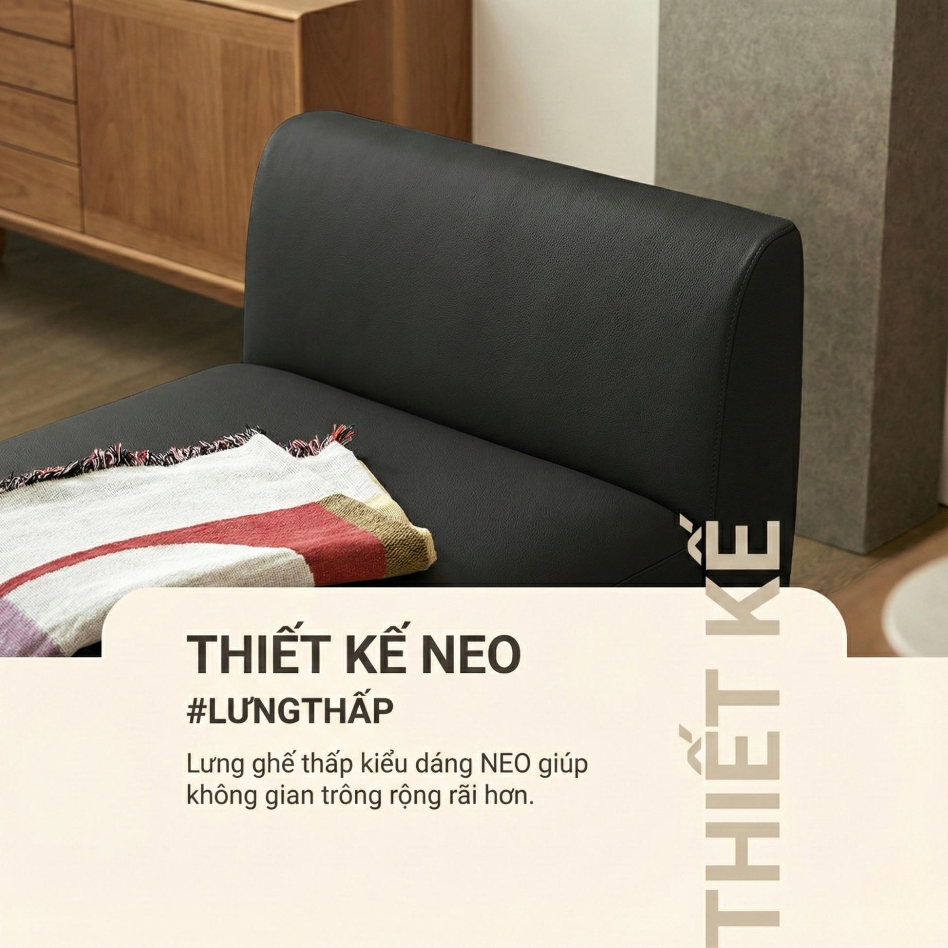 Sofa NEO - Sofa Đơn Bọc Da Kiểu Module Linh Hoạt Cho Phòng Khách Hiện Đại