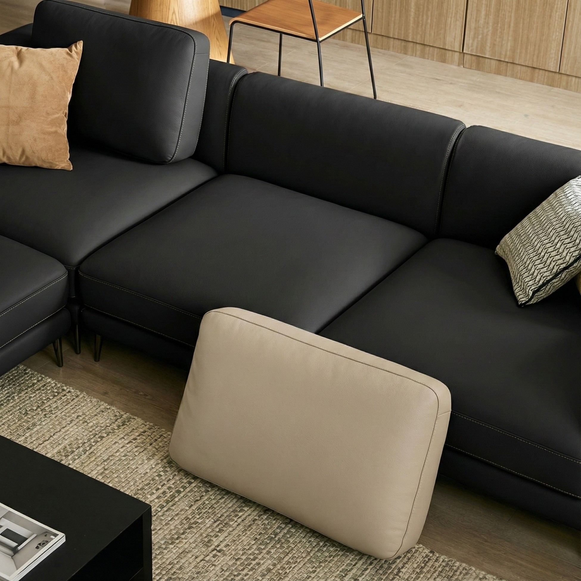Sofa NEO - Sofa Đơn Bọc Da Kiểu Module Linh Hoạt Cho Phòng Khách Hiện Đại