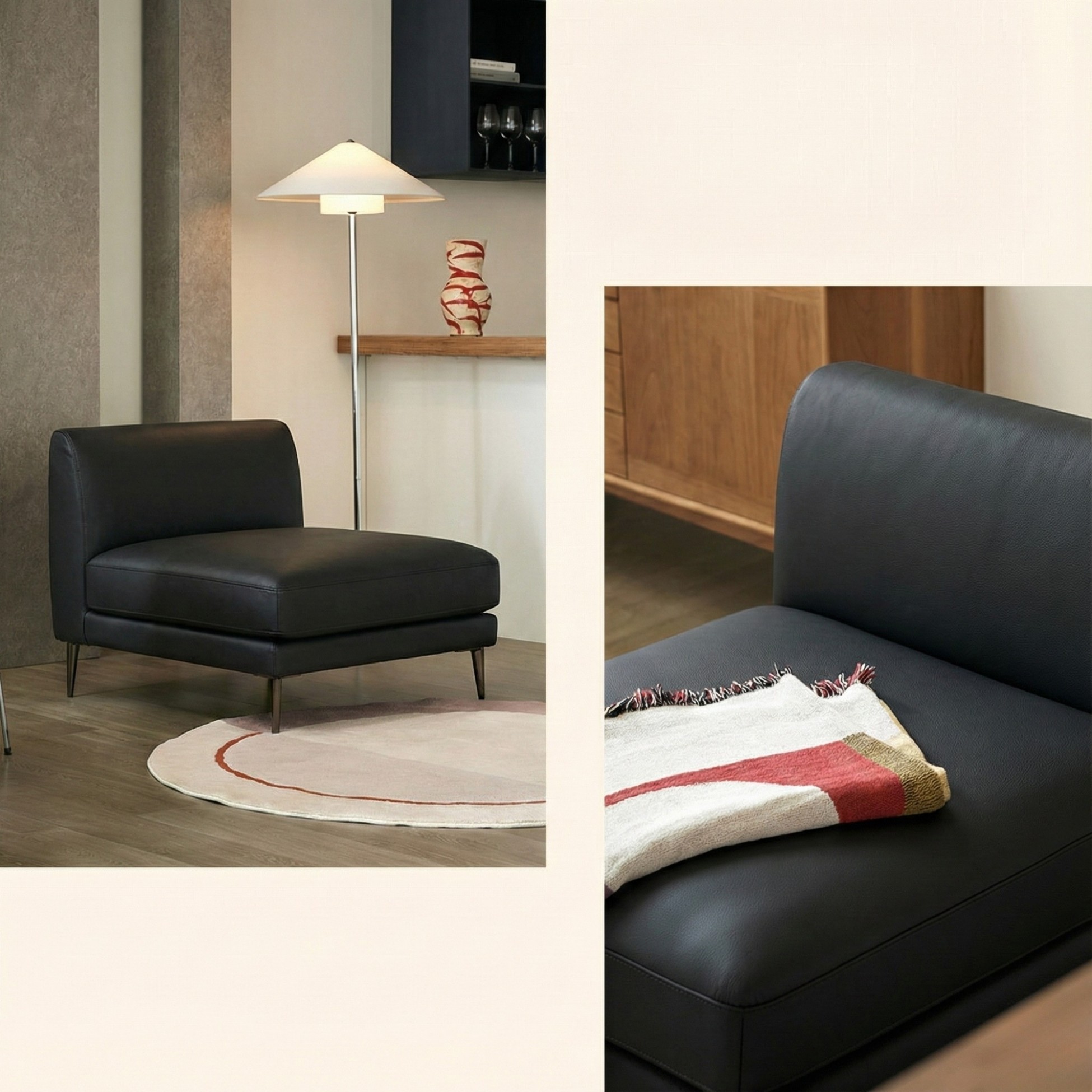 Sofa NEO - Sofa Đơn Bọc Da Kiểu Module Linh Hoạt Cho Phòng Khách Hiện Đại