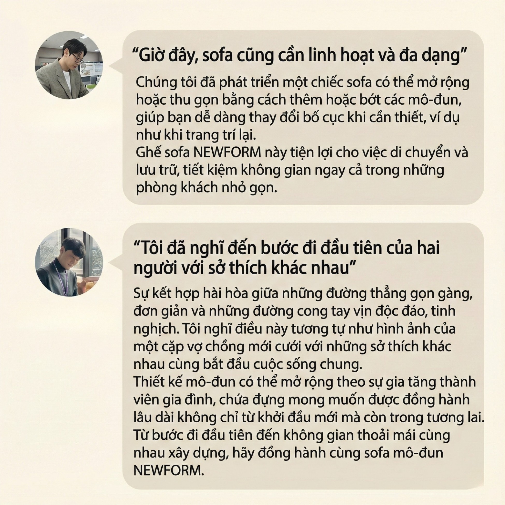 Sofa NEWFORM - Sofa Hiện Đại Với Da Cao Cấp Dạng Mô-đun Linh Hoạt 