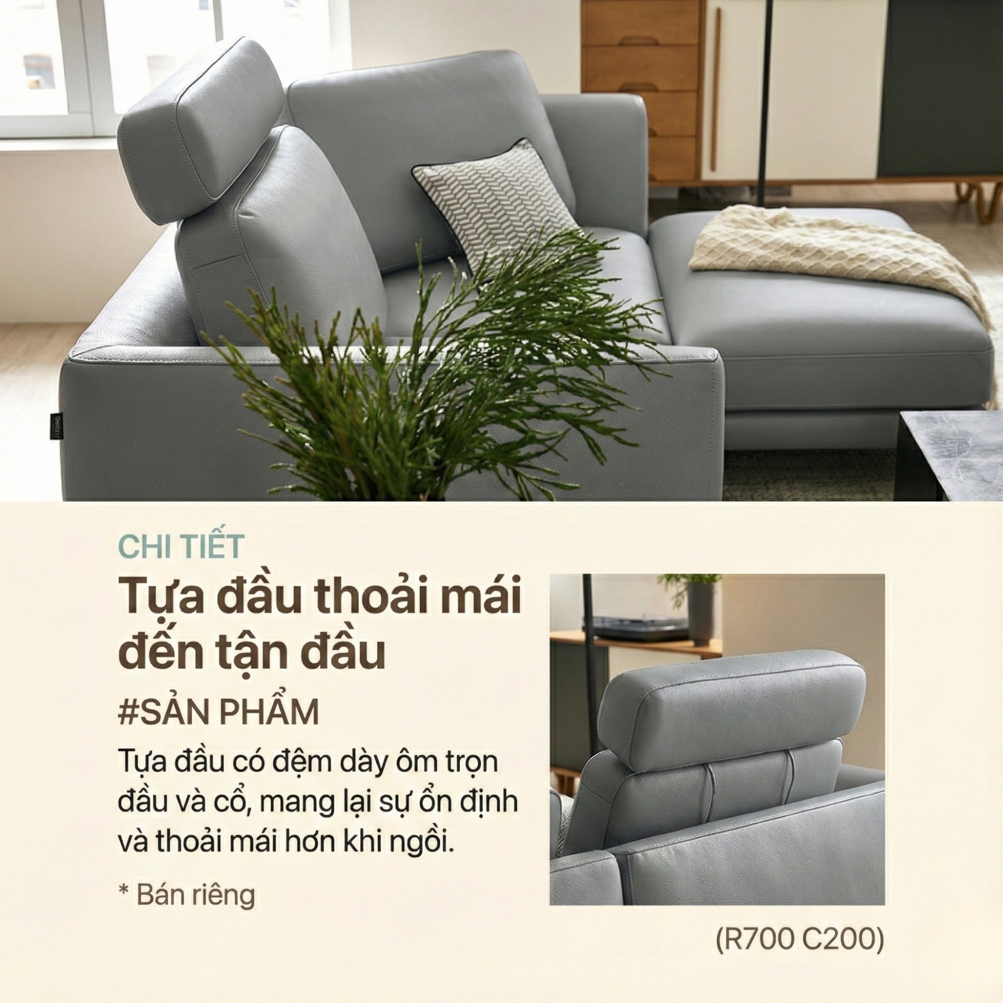 Sofa NEWFORM - Sofa Hiện Đại Với Da Cao Cấp Dạng Mô-đun Linh Hoạt 
