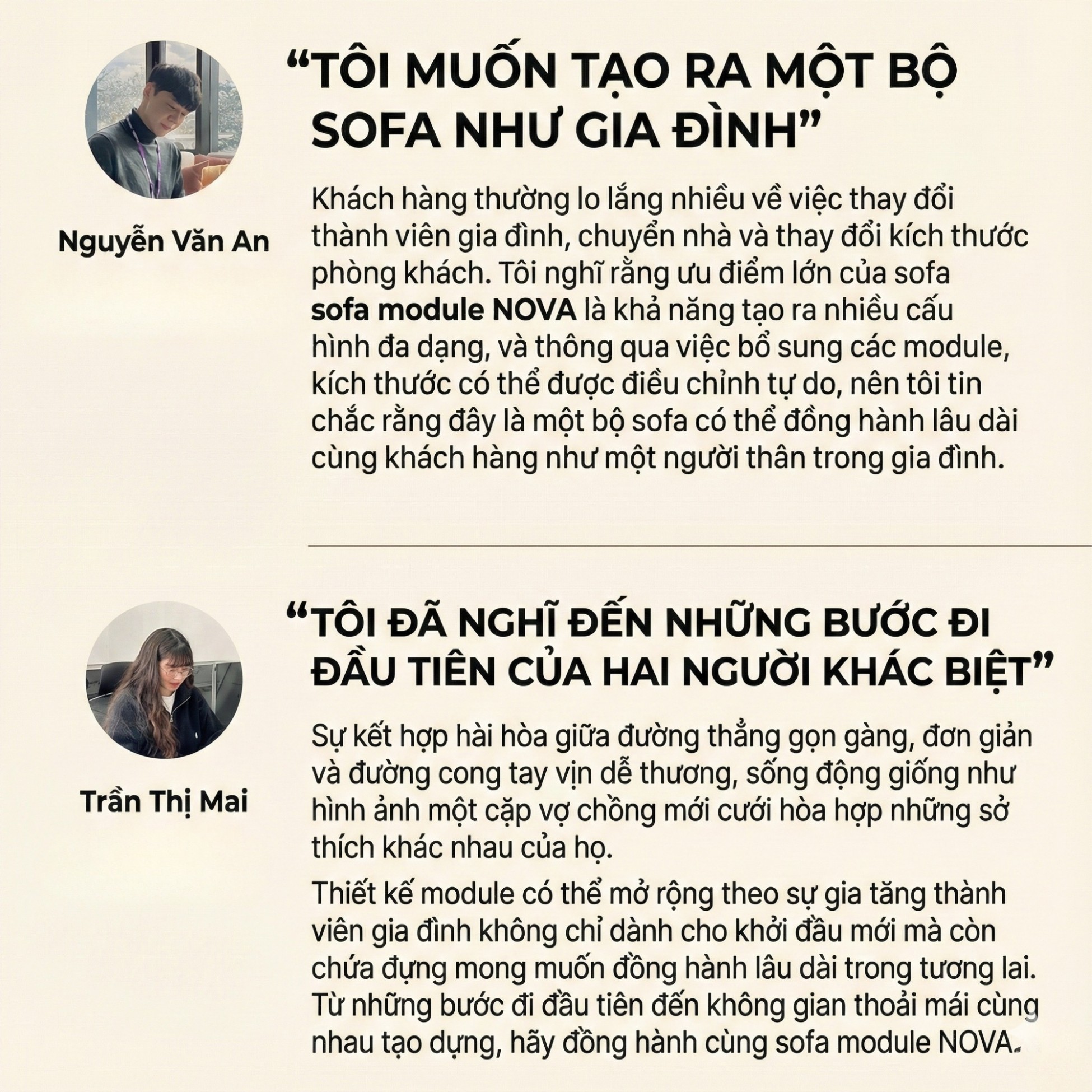 Sofa NOVA - Sofa Da Hiện Đại Thiết Kế Module Linh Hoạt Tùy Biến Theo Ý Bạn