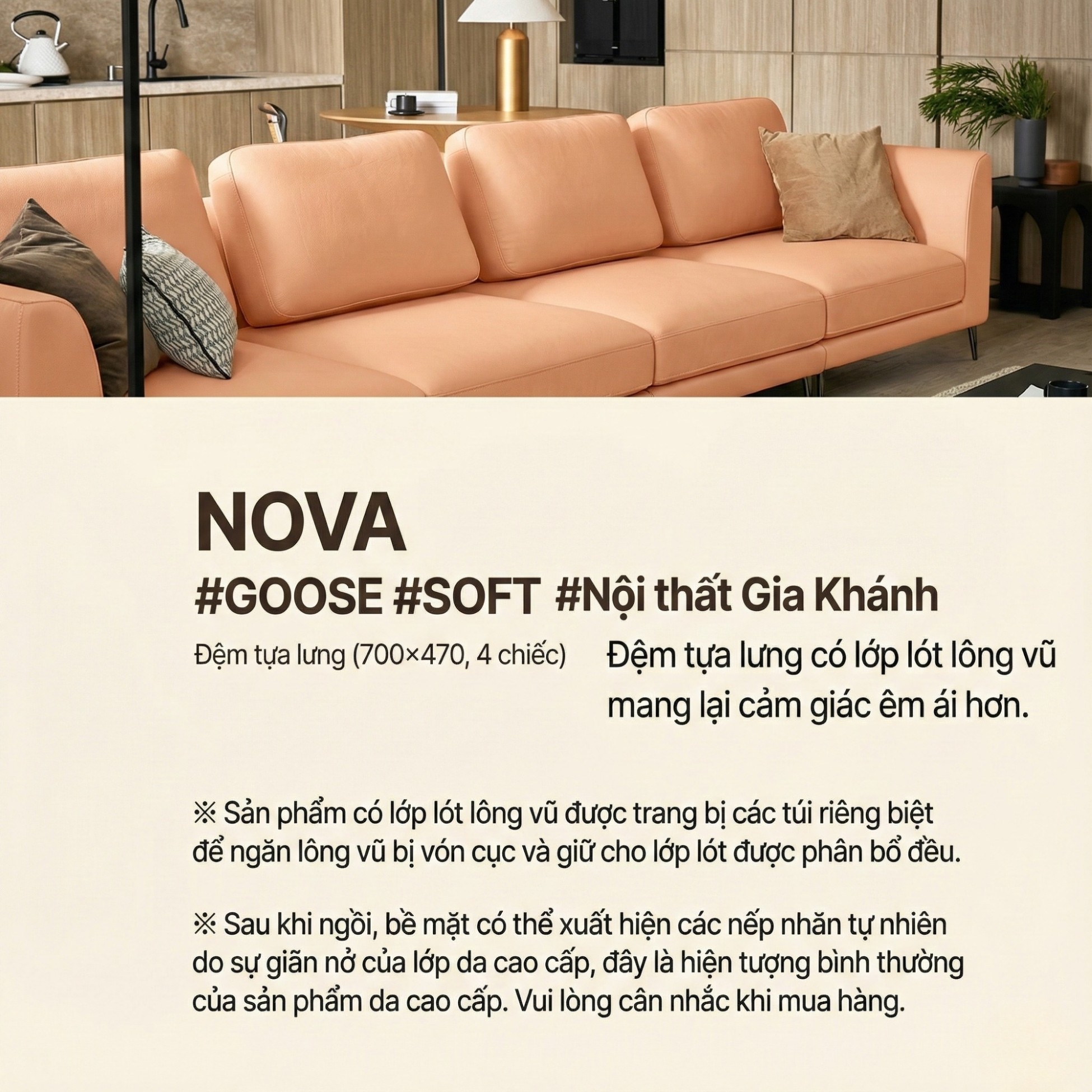 Sofa NOVA - Sofa Da Hiện Đại Thiết Kế Module Linh Hoạt Tùy Biến Theo Ý Bạn