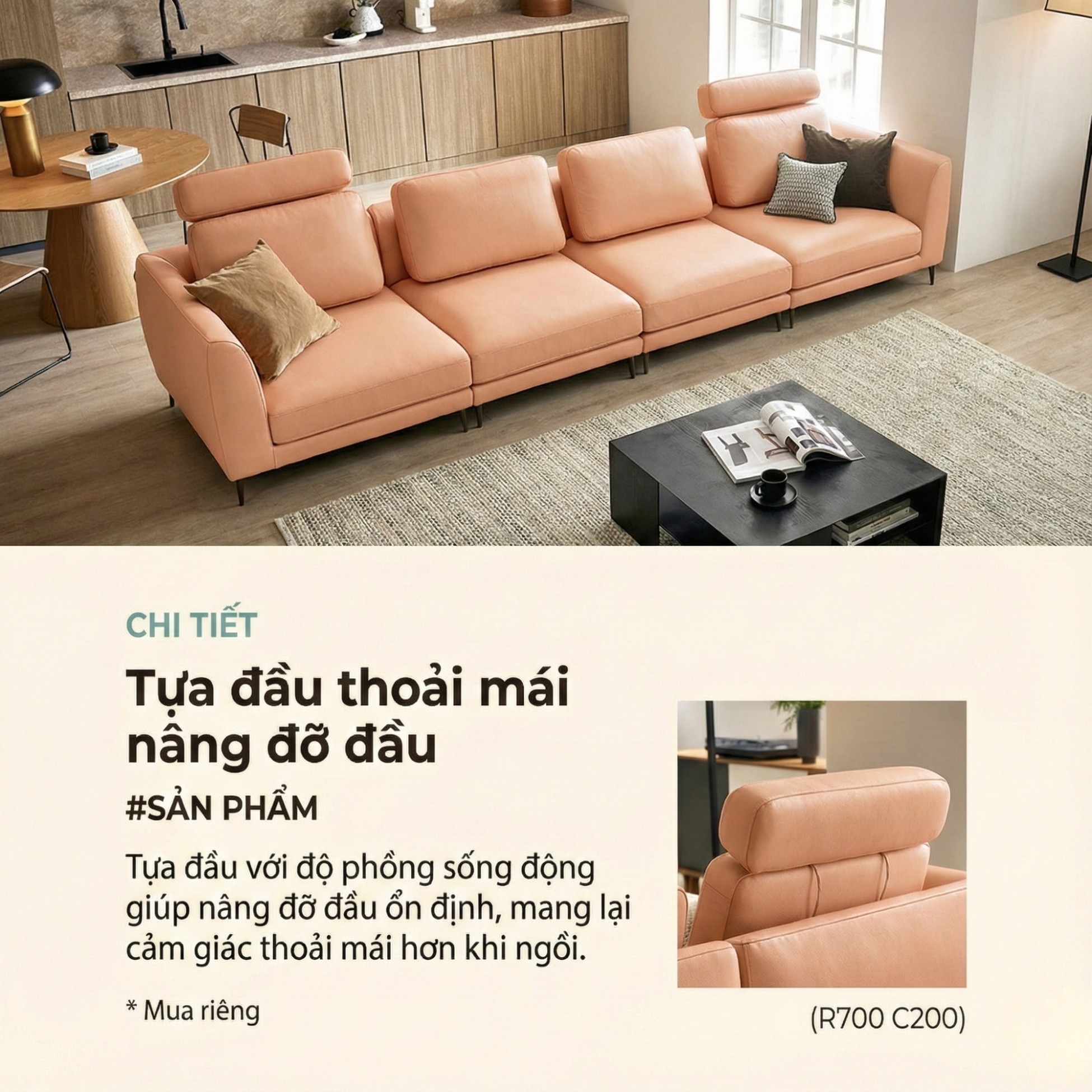 Sofa NOVA - Sofa Da Hiện Đại Thiết Kế Module Linh Hoạt Tùy Biến Theo Ý Bạn