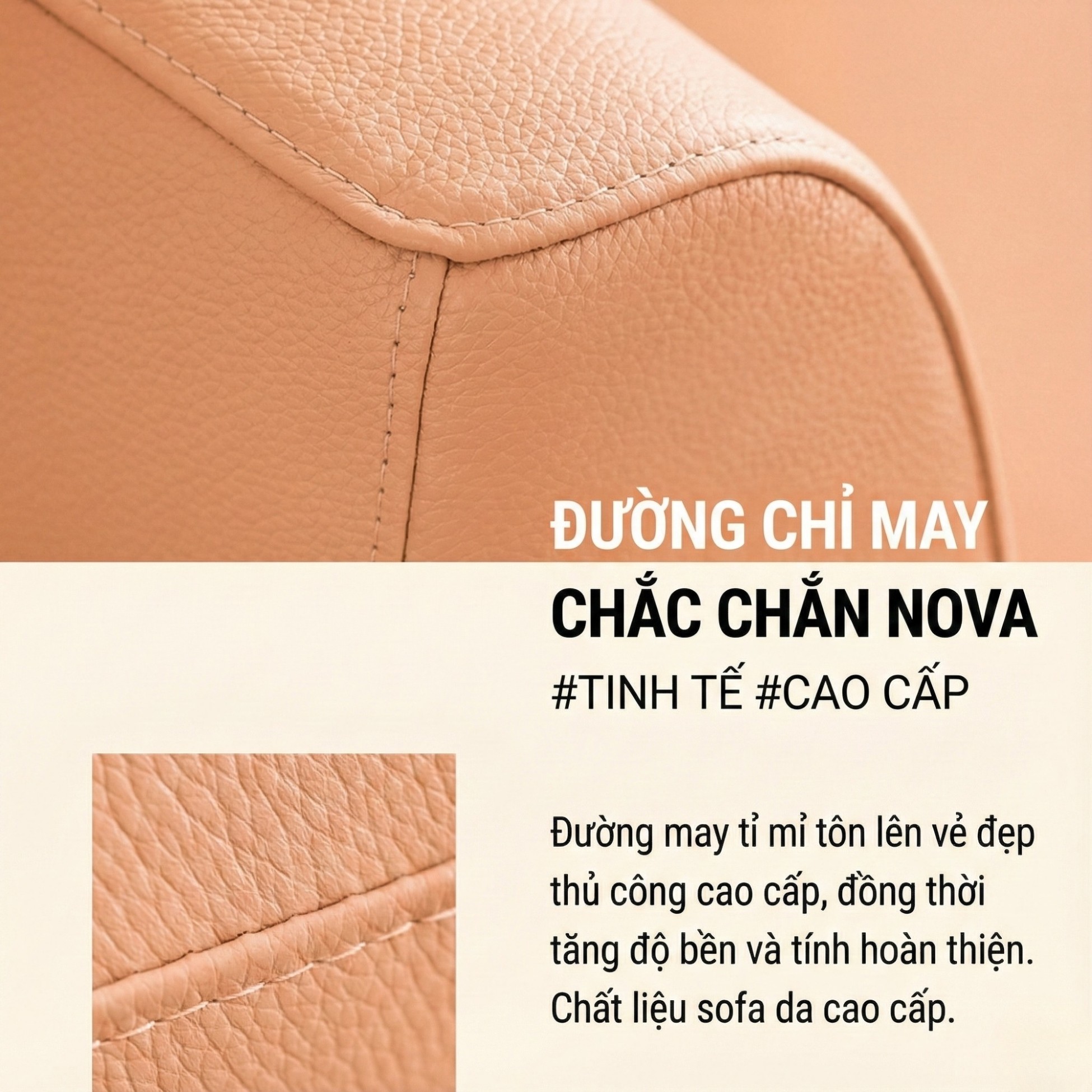 Sofa NOVA - Sofa Da Hiện Đại Thiết Kế Module Linh Hoạt Tùy Biến Theo Ý Bạn