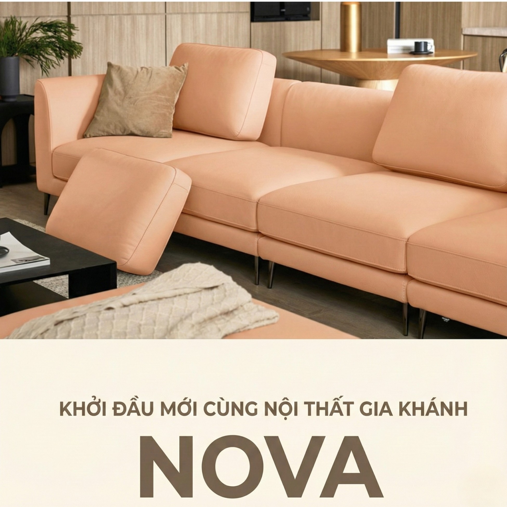 Sofa NOVA - Sofa Da Hiện Đại Thiết Kế Module Linh Hoạt Tùy Biến Theo Ý Bạn