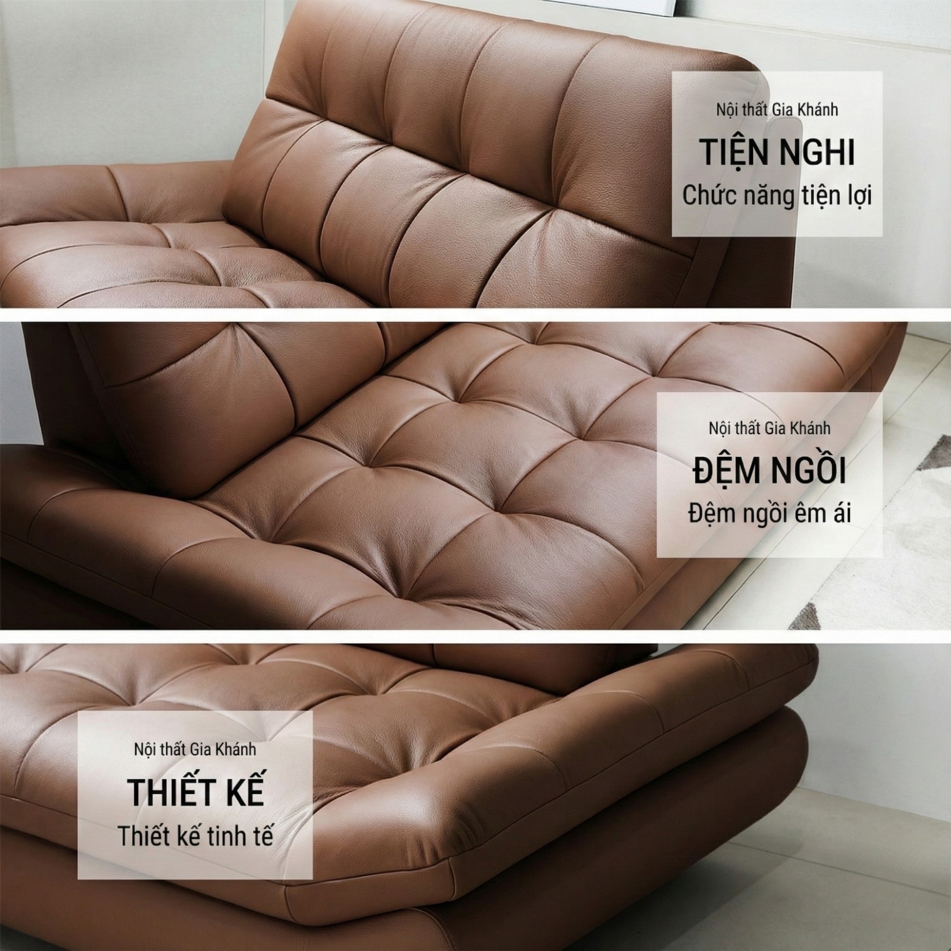 Sofa PUFFY - Sofa Băng Dáng Thuyền Cho Phòng Khách Hiện Đại