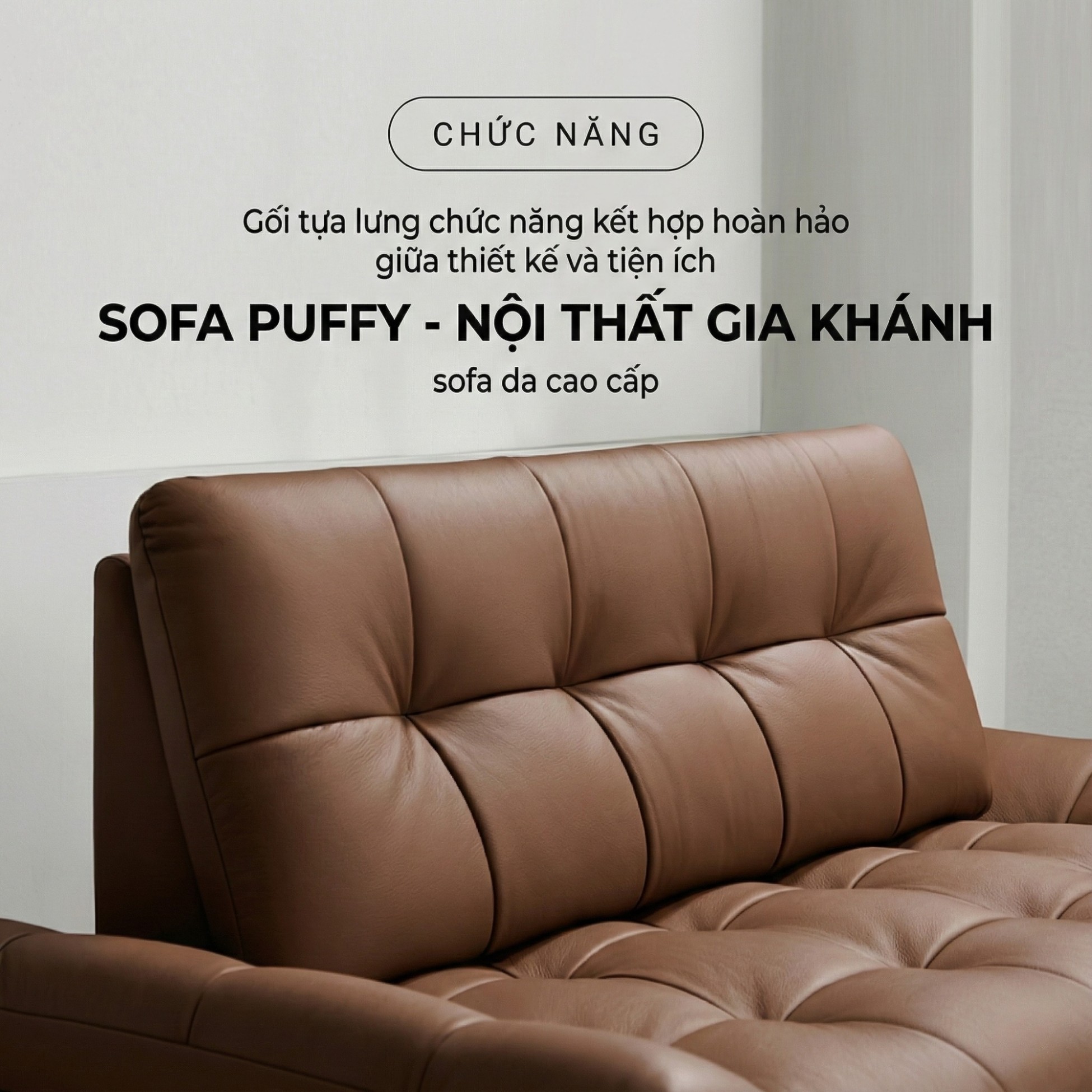 Sofa PUFFY - Sofa Băng Dáng Thuyền Cho Phòng Khách Hiện Đại