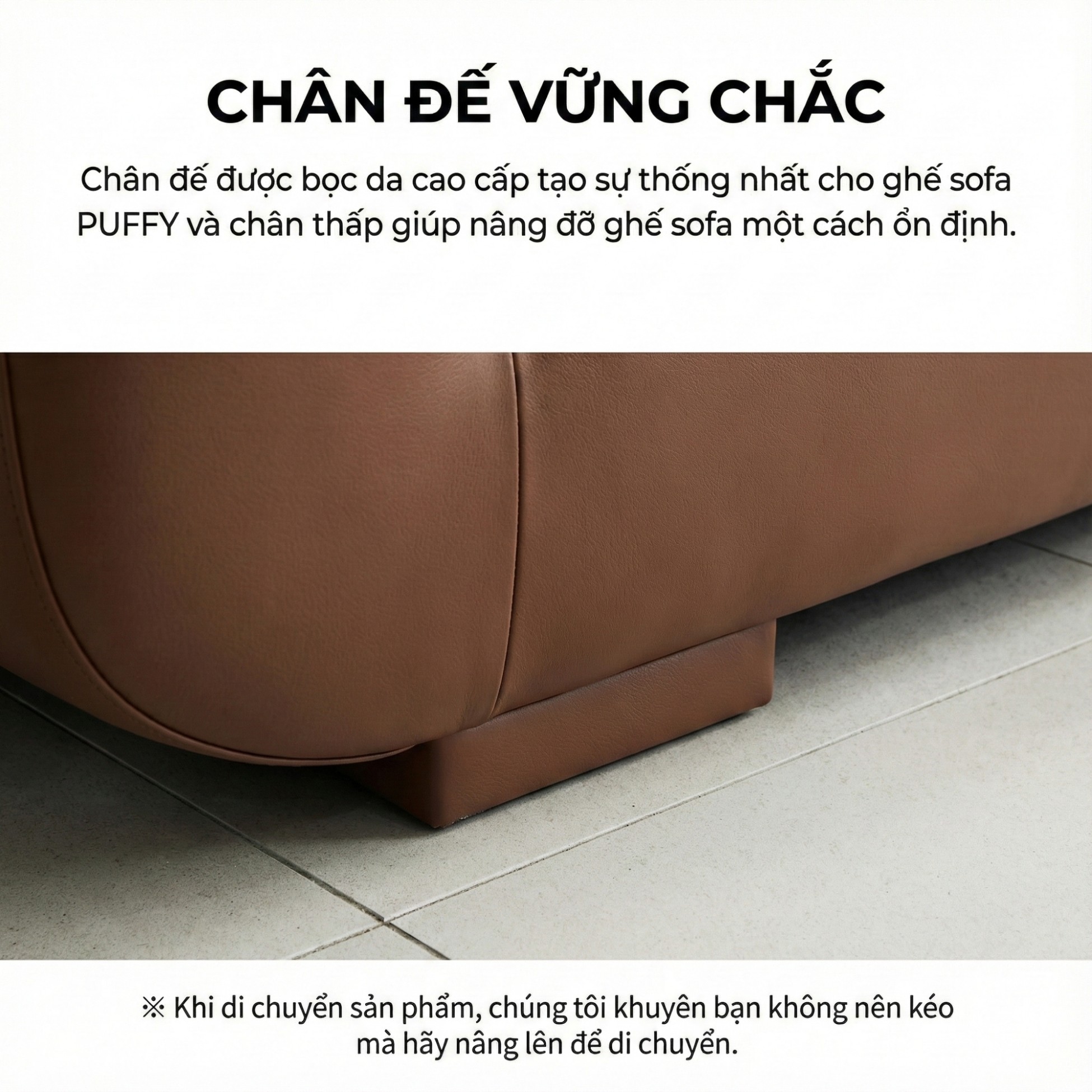 Sofa PUFFY - Sofa Băng Dáng Thuyền Cho Phòng Khách Hiện Đại