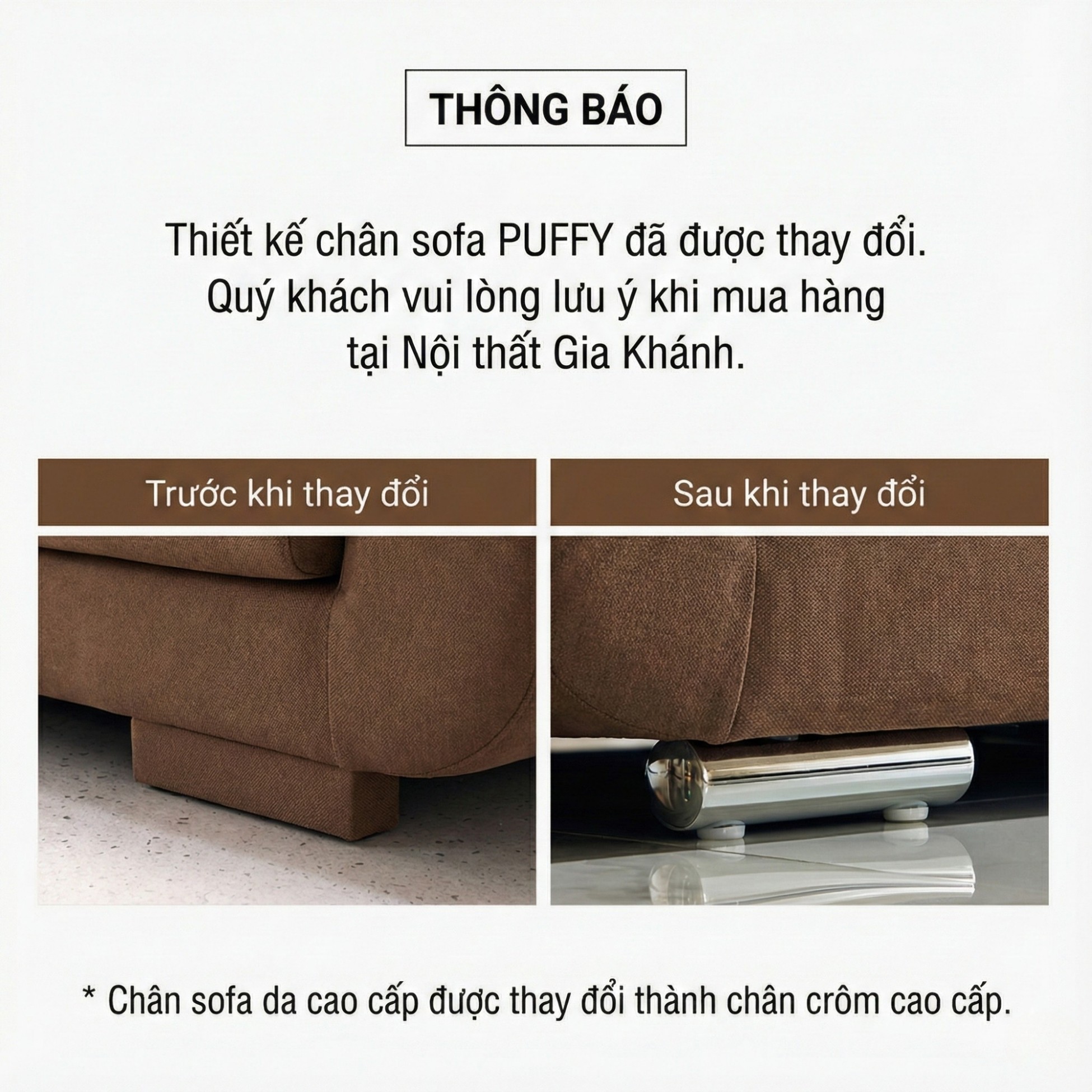 Sofa PUFFY - Sofa Băng Dáng Thuyền Cho Phòng Khách Hiện Đại