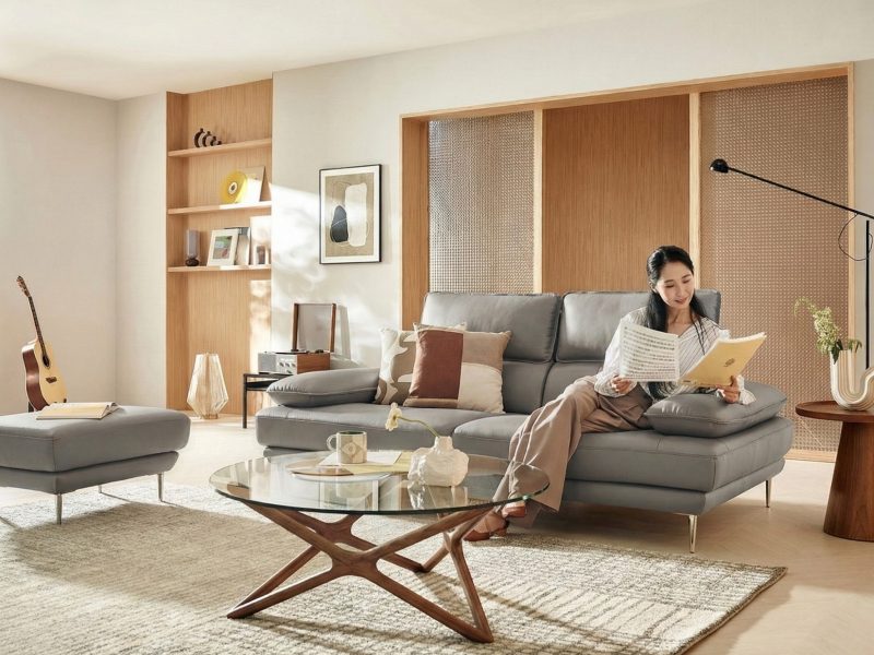 Sofa PURE INSPIRE – Sofa Băng Bọc Da Cao Cấp Thư Giãn Hoàn Hảo