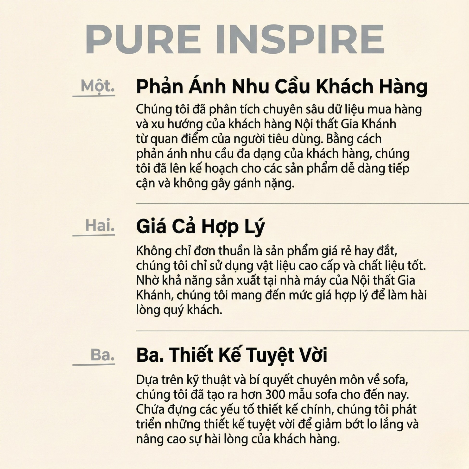 Sofa PURE INSPIRE – Sofa Băng Bọc Da Cao Cấp Thư Giãn Hoàn Hảo