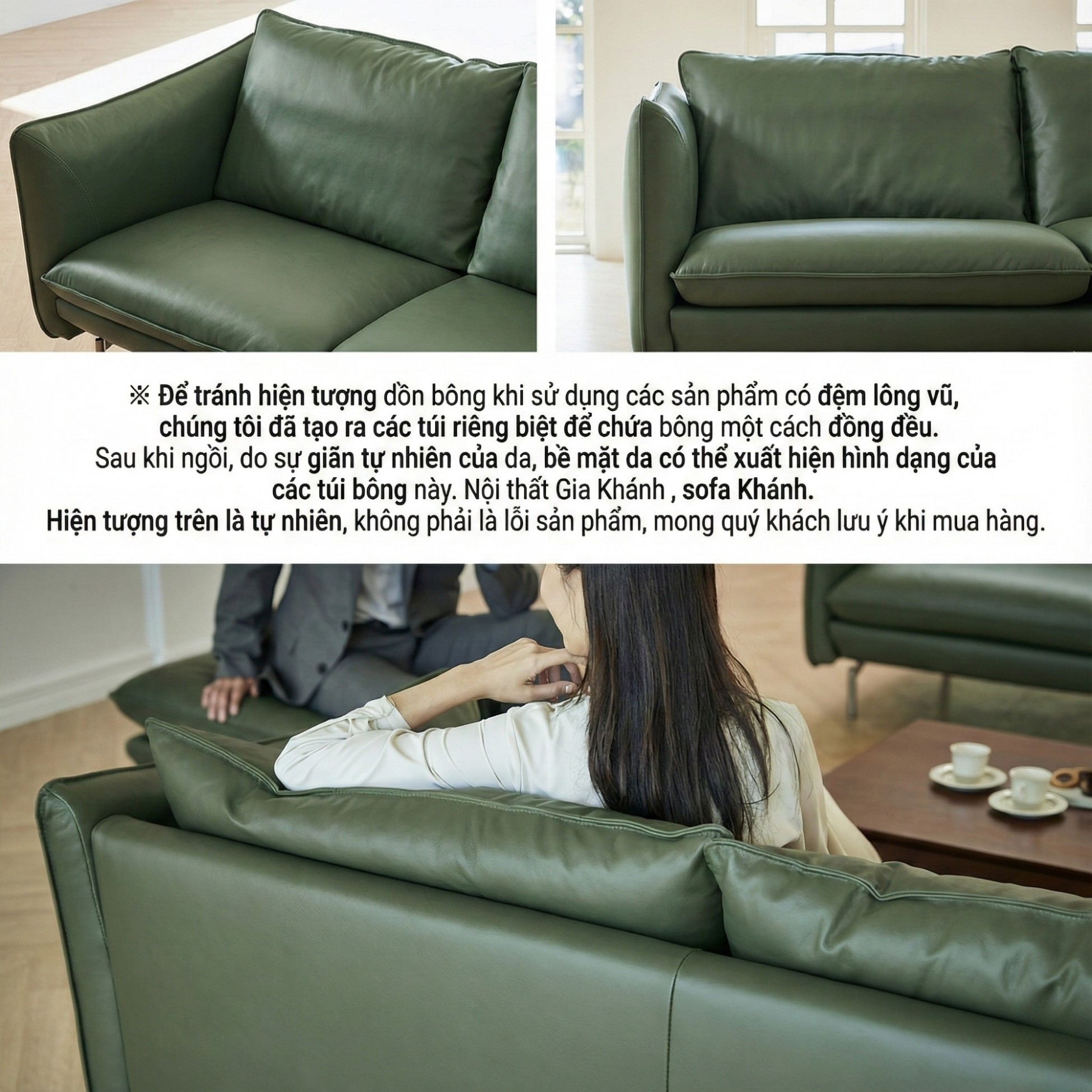 Sofa REFINE – Sofa Da Cao Cấp Ấm Áp Cho Phòng Khách Hiện Đại