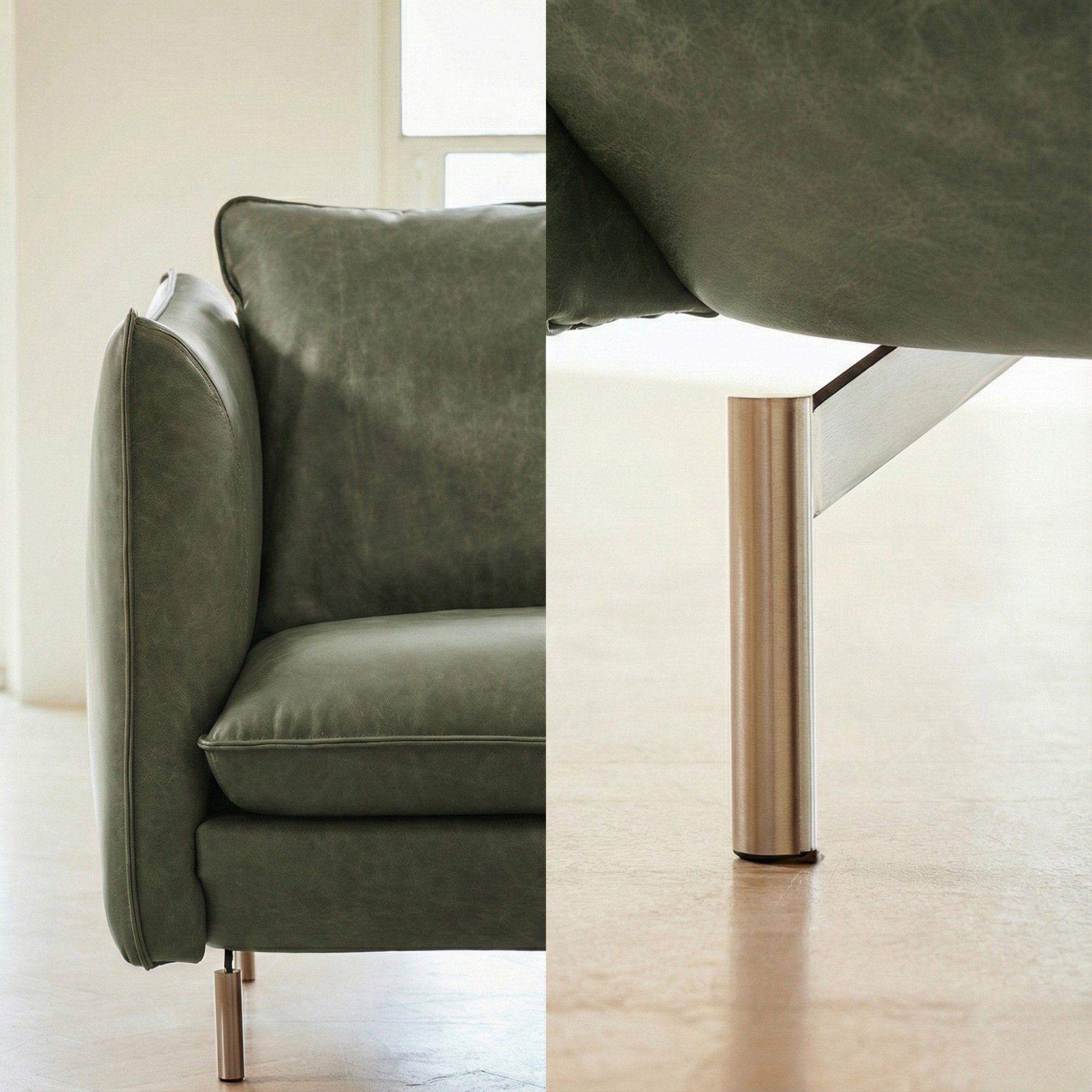 Sofa REFINE – Sofa Da Cao Cấp Ấm Áp Cho Phòng Khách Hiện Đại