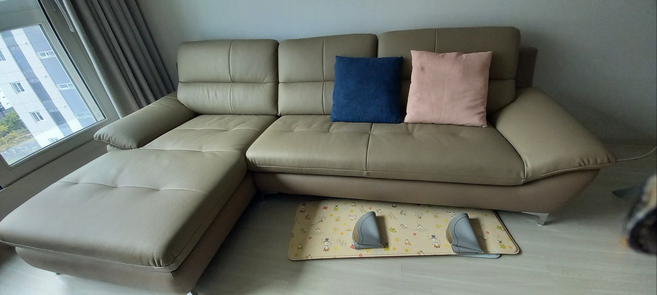 Sofa SEABREE - Sofa Góc Hiện Đại Bọc Da Cho Phòng Khách Chung Cư