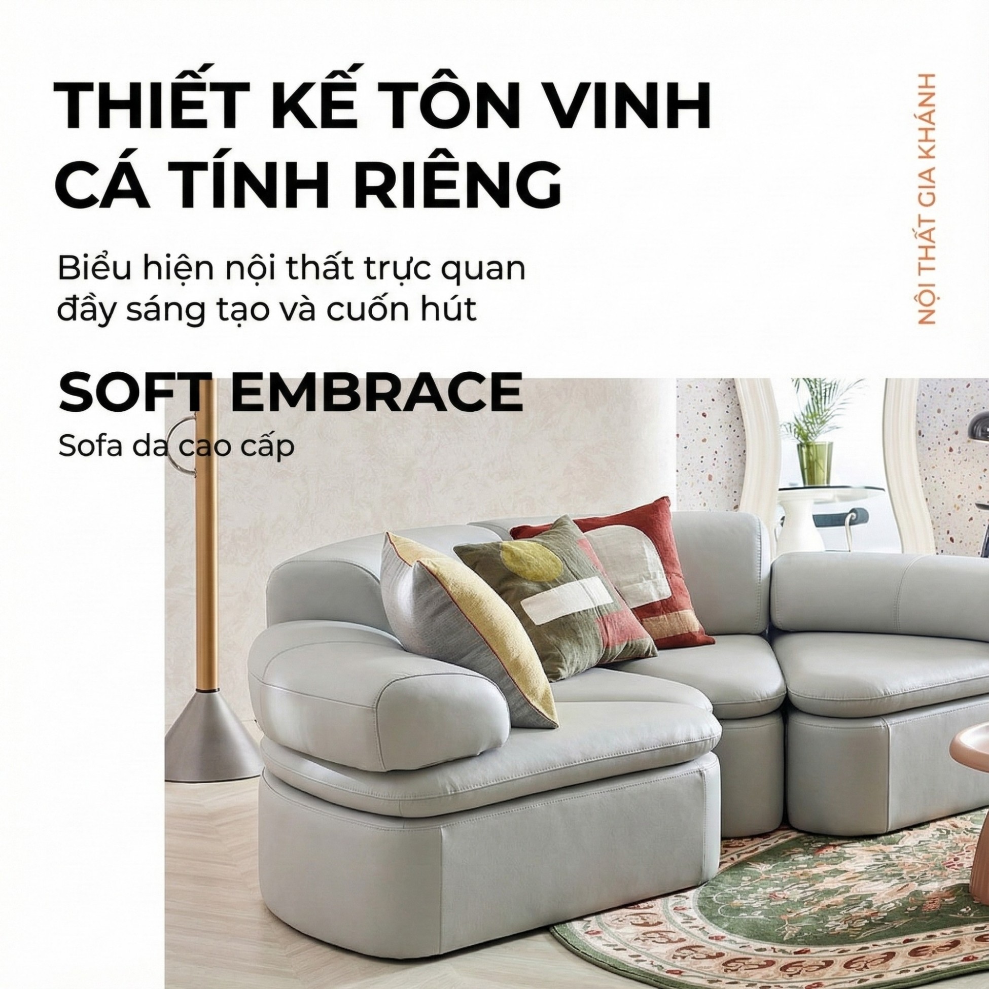 Sofa SOFT EMBRACE – Sofa Hiện Đại Cao Cấp Modular Linh Hoạt Lạ Mắt 