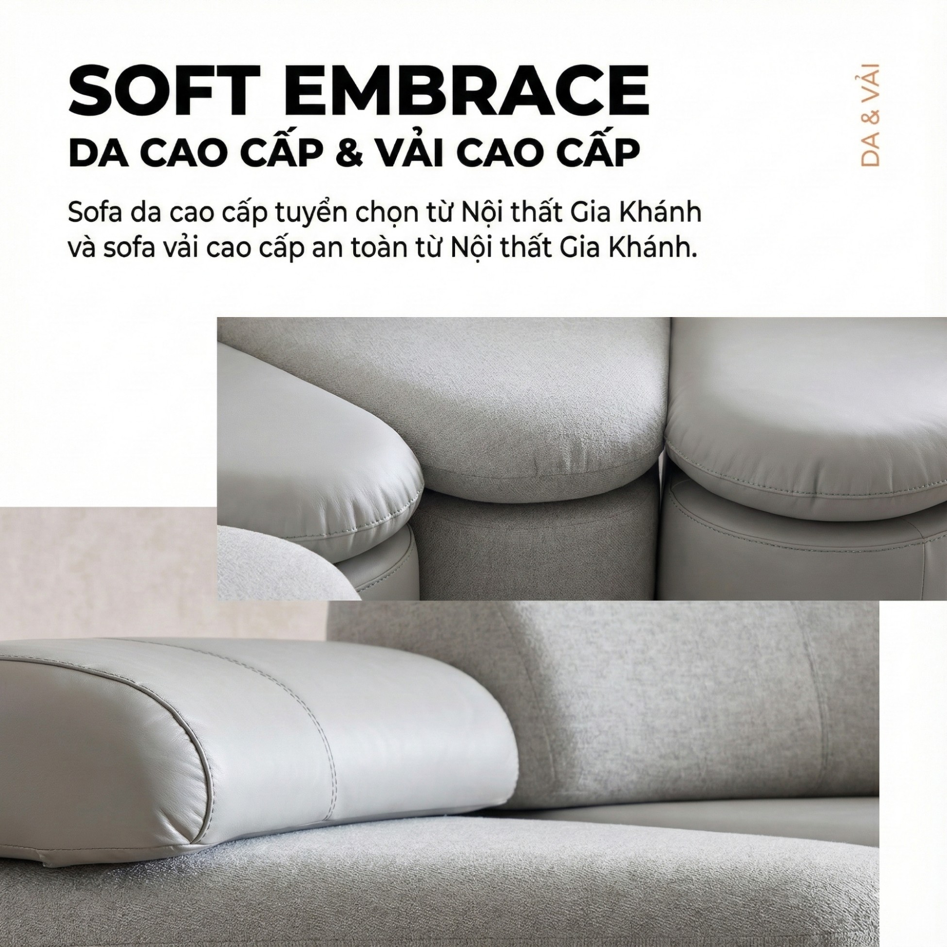 Sofa SOFT EMBRACE – Sofa Hiện Đại Cao Cấp Modular Linh Hoạt Lạ Mắt 