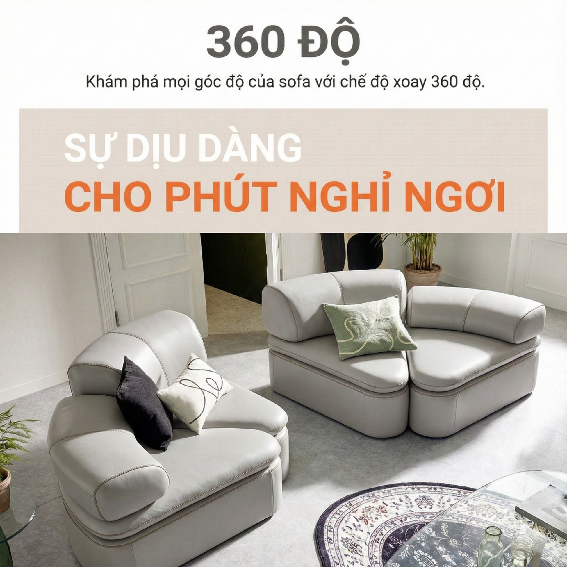 Sofa SOFT EMBRACE – Sofa Hiện Đại Cao Cấp Modular Linh Hoạt Lạ Mắt 