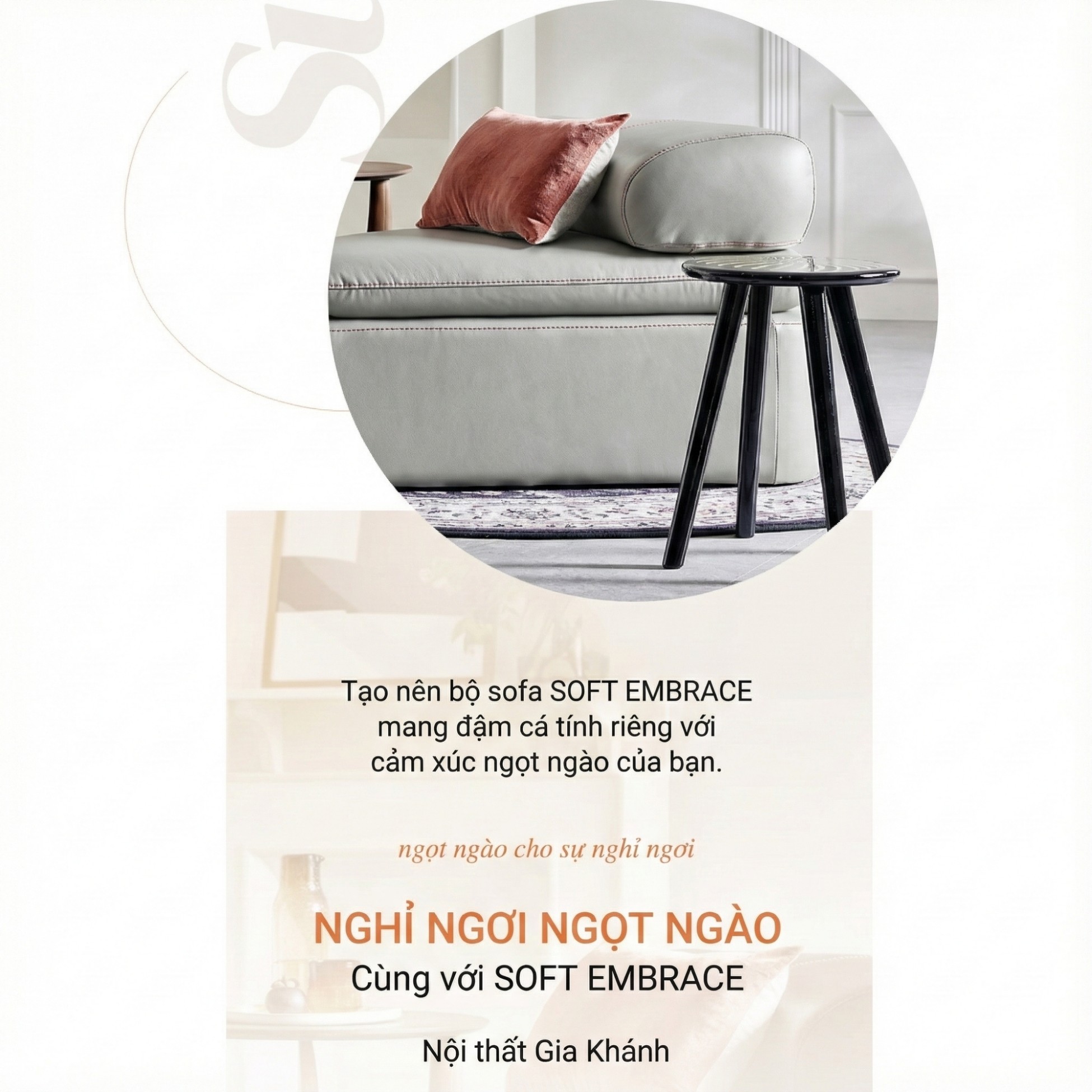 Sofa SOFT EMBRACE – Sofa Hiện Đại Cao Cấp Modular Linh Hoạt Lạ Mắt 