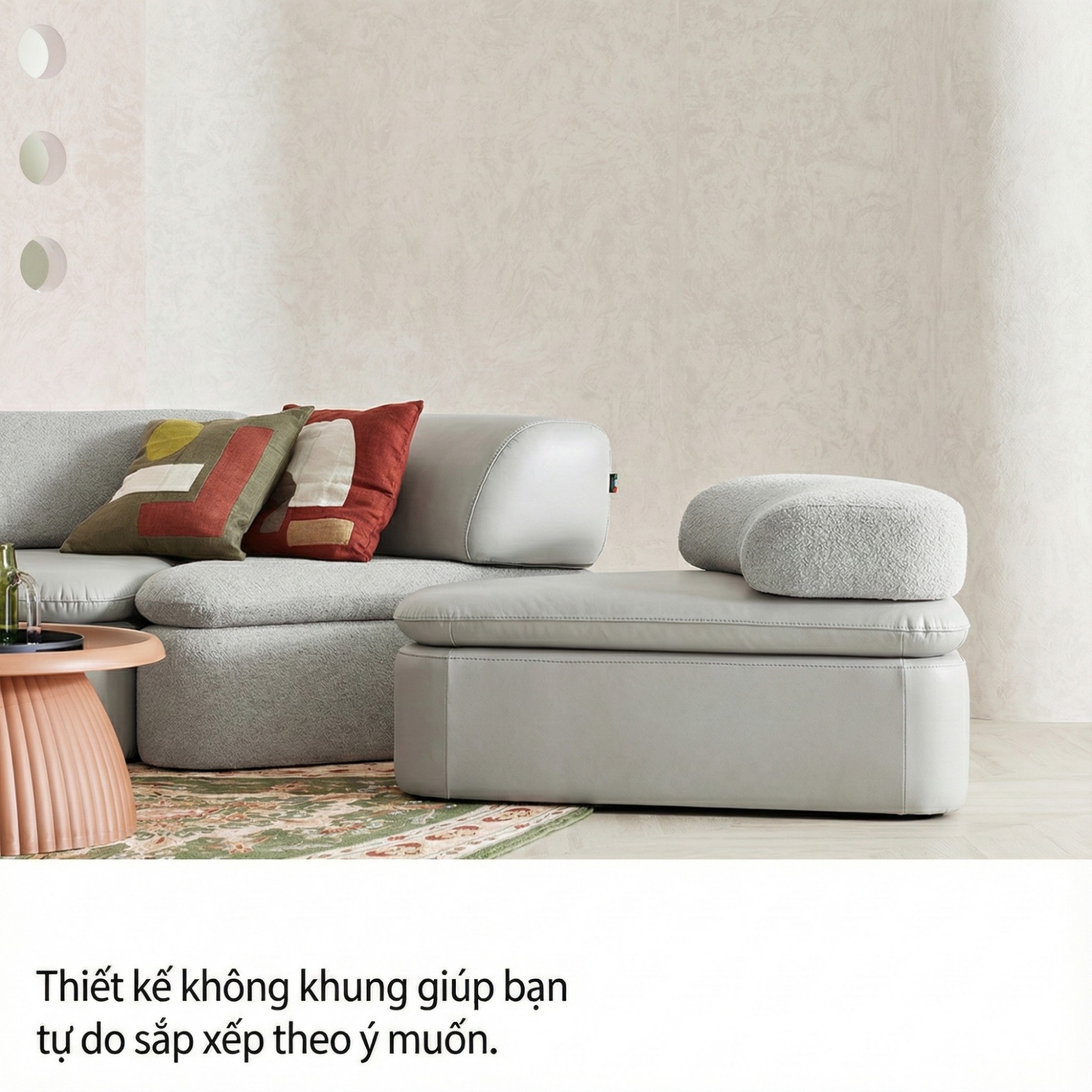 Sofa SOFT EMBRACE – Sofa Hiện Đại Cao Cấp Modular Linh Hoạt Lạ Mắt 