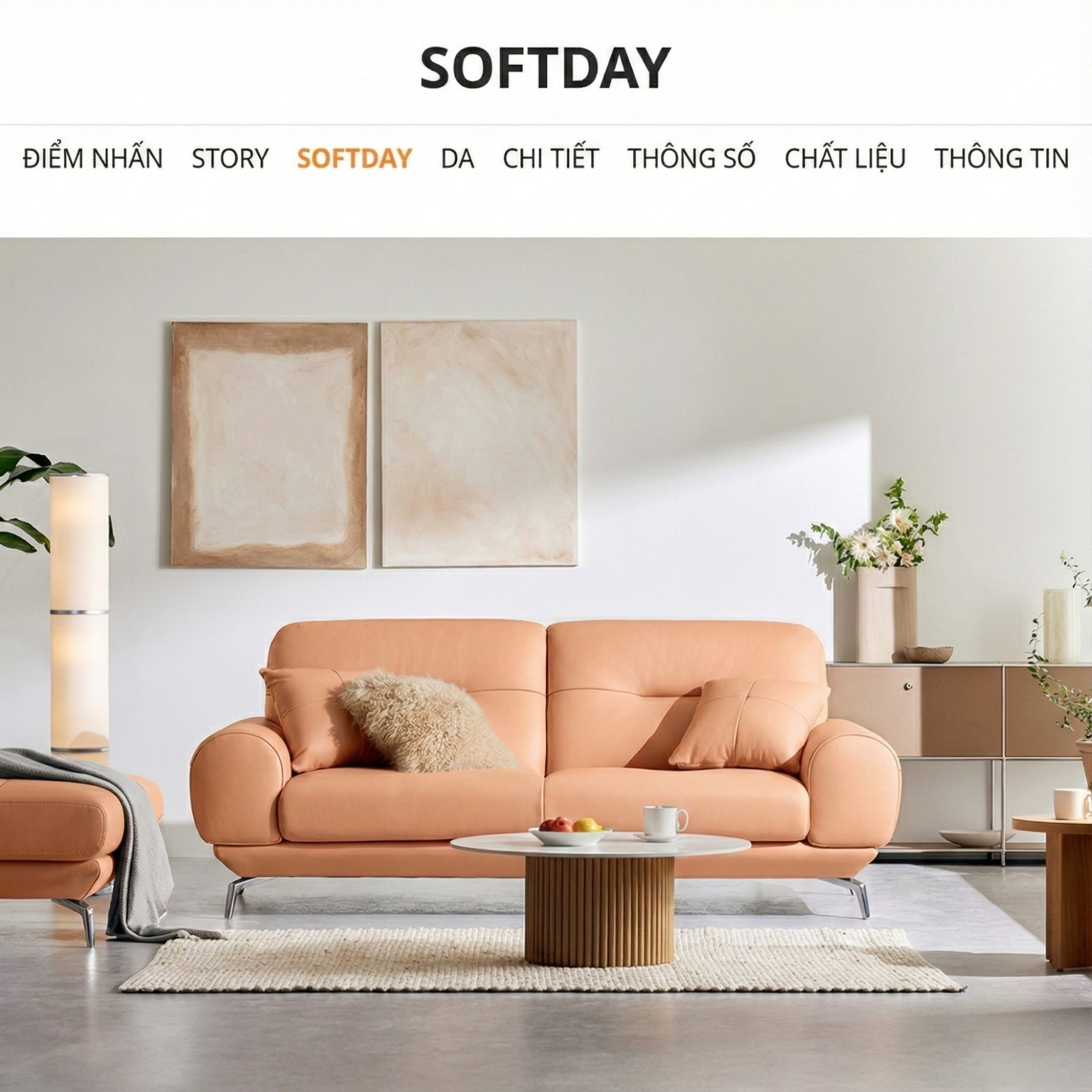 Sofa SOFTDAY – Sofa Da Cao Cấp Hiện Đại Và Trẻ Trung Cho Gia Đình 