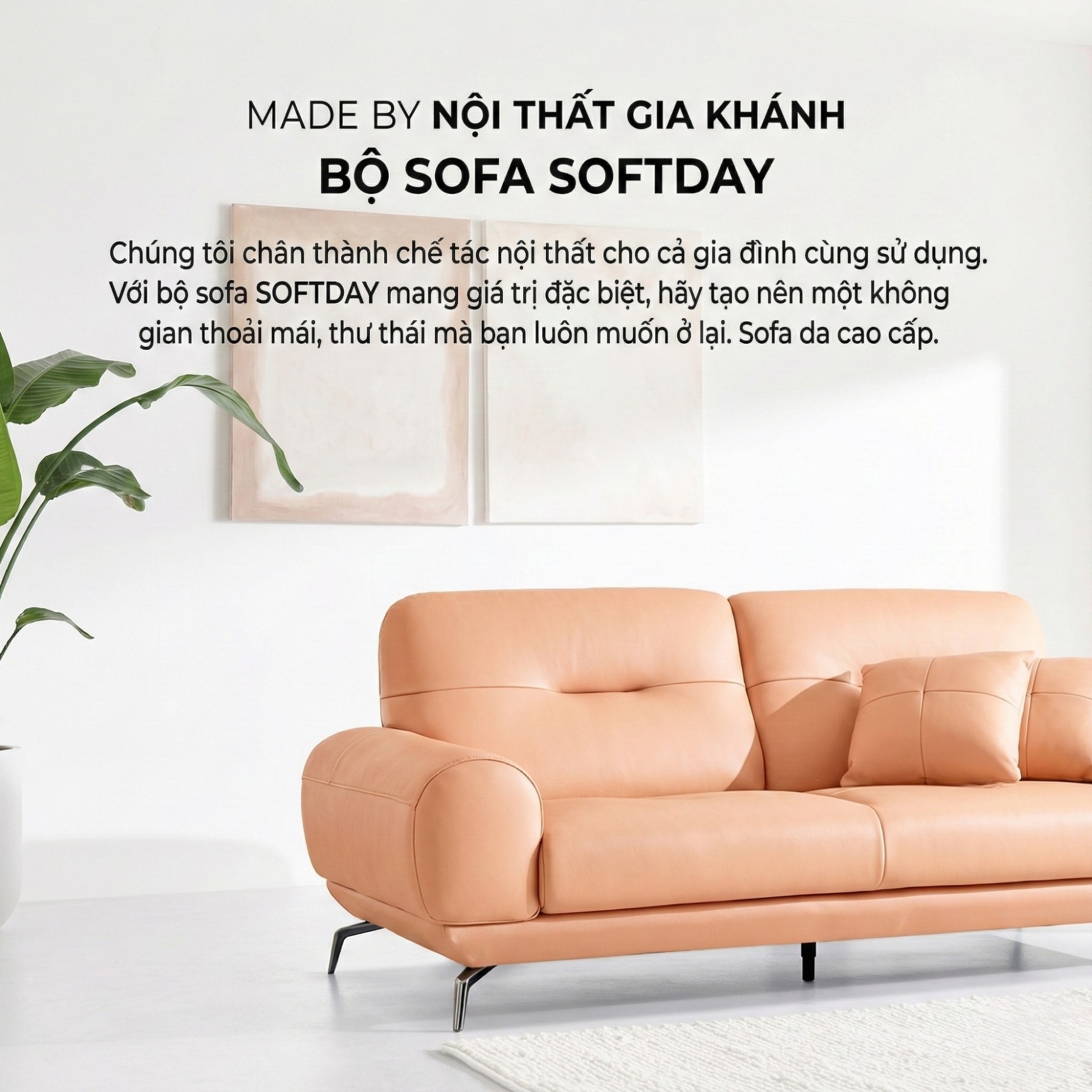 Sofa SOFTDAY – Sofa Da Cao Cấp Hiện Đại Và Trẻ Trung Cho Gia Đình 