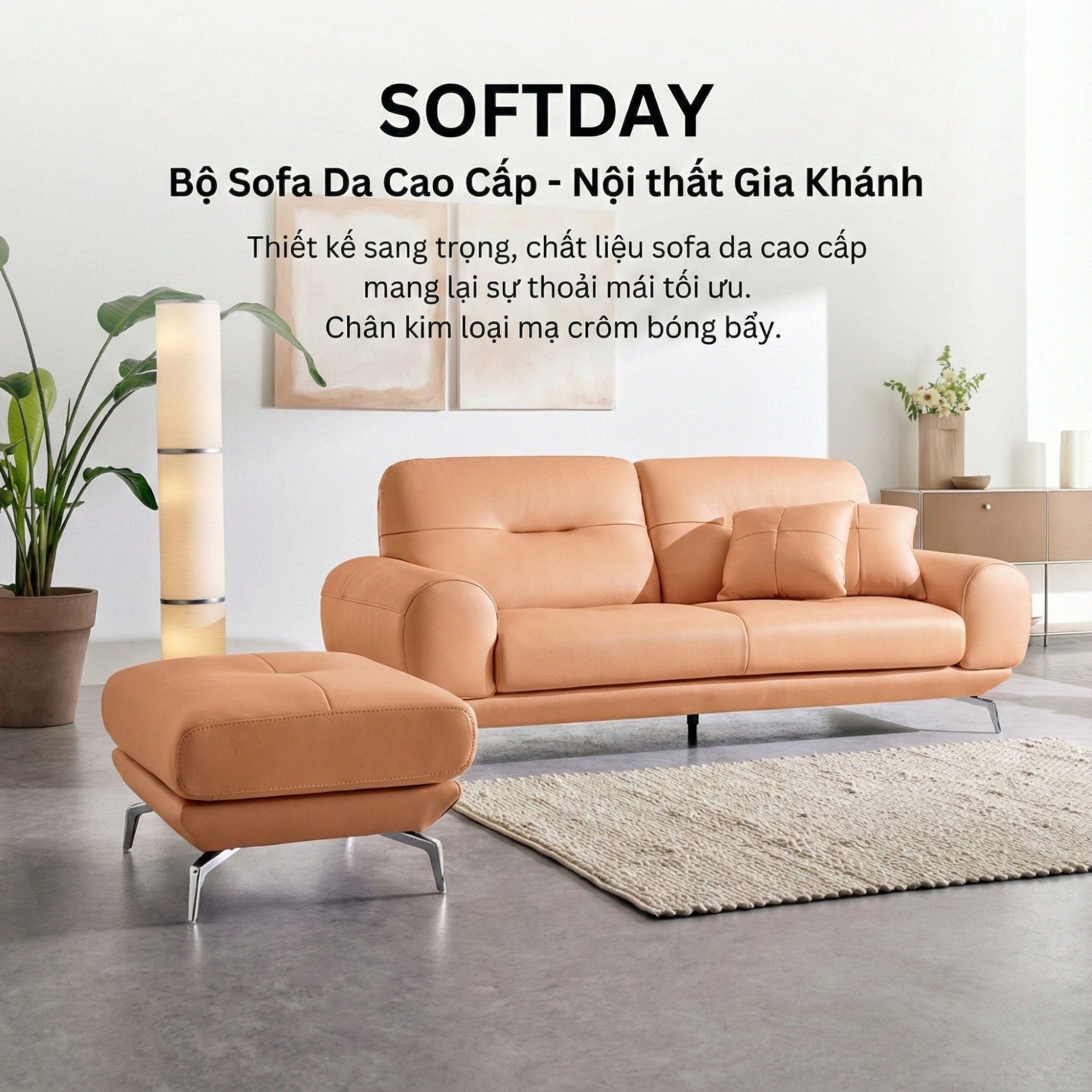 Sofa SOFTDAY – Sofa Da Cao Cấp Hiện Đại Và Trẻ Trung Cho Gia Đình 
