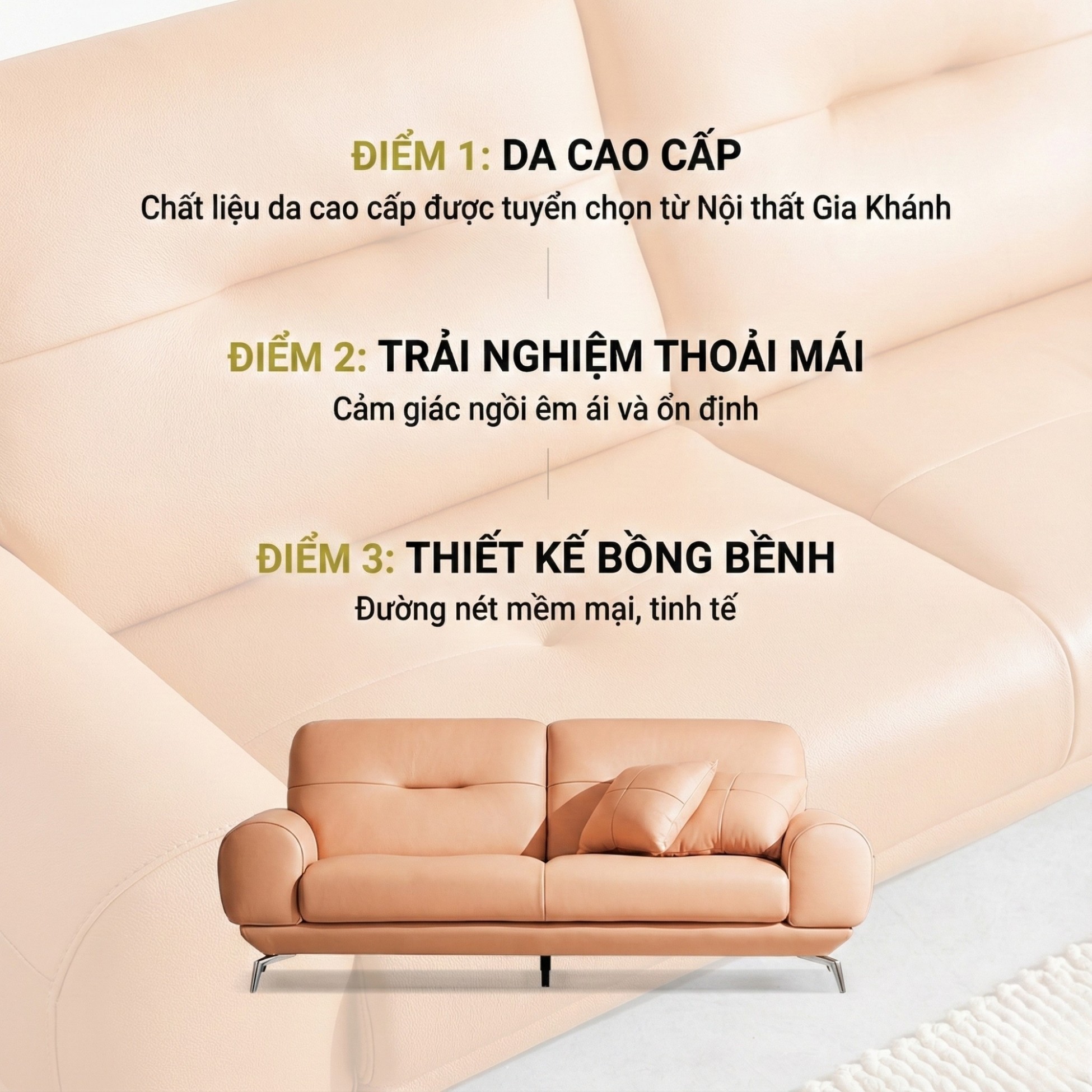 Sofa SOFTDAY – Sofa Da Cao Cấp Hiện Đại Và Trẻ Trung Cho Gia Đình 