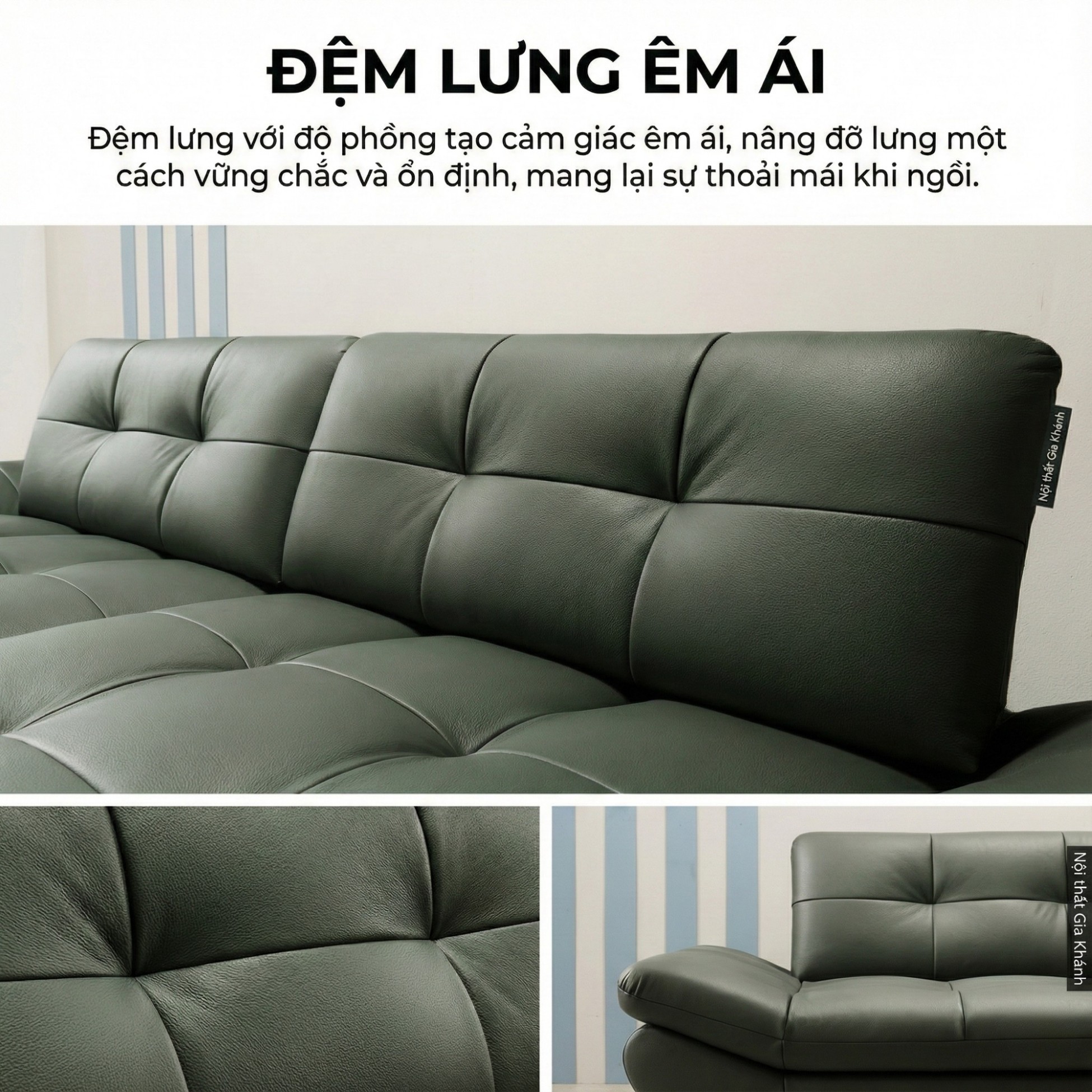 Sofa SOFTY - Sofa Gia Đình Hiện Đại Trẻ Trung Dáng Thuyền